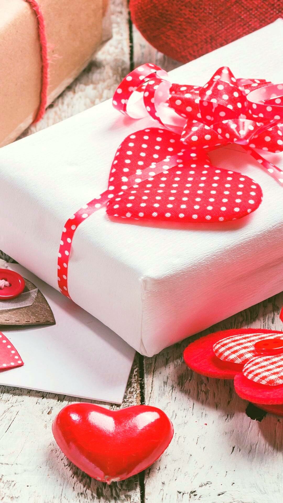 Hearts, Gifts Wallpaper, 1080x1920 Full HD Phone