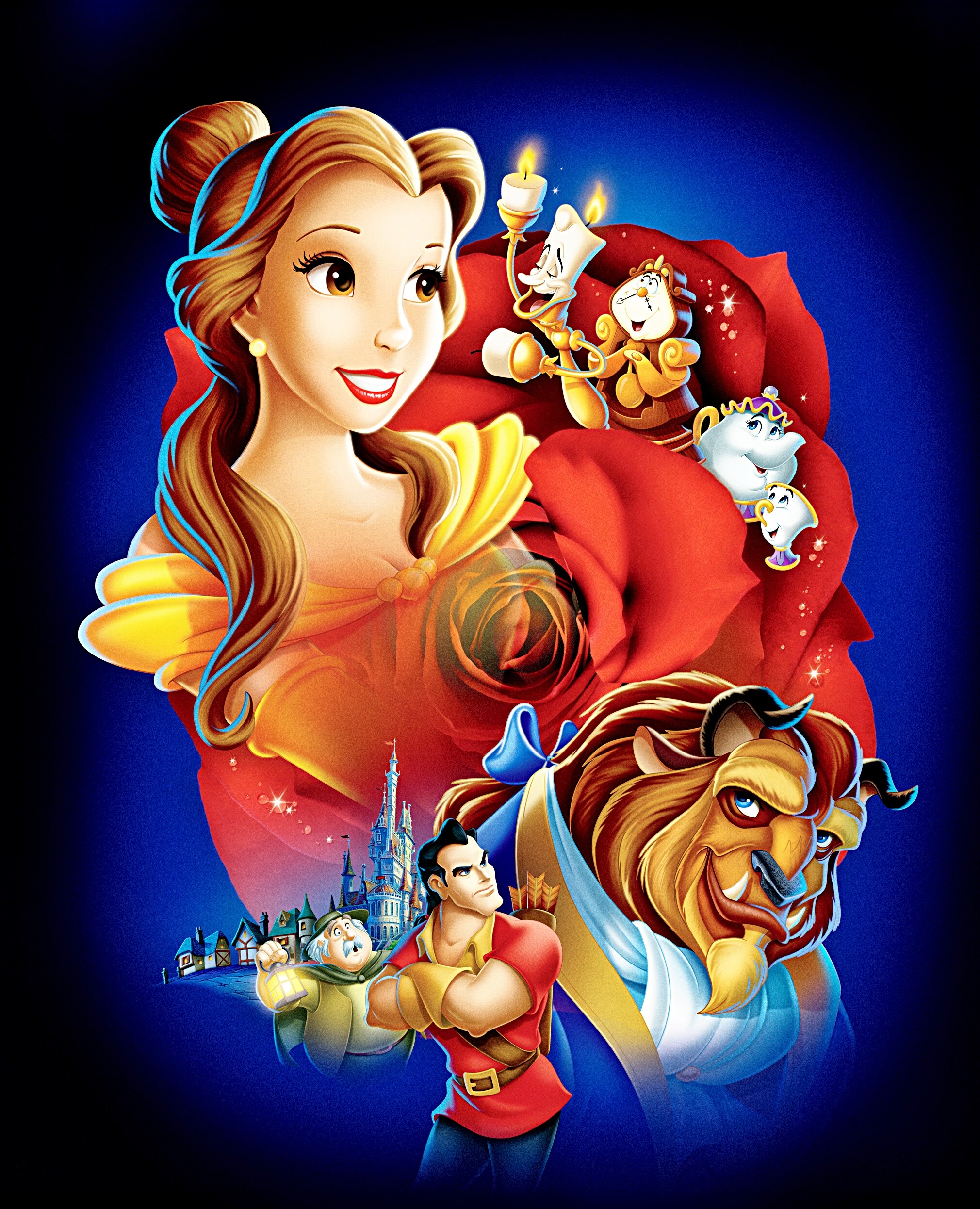 Beauty and the Beast animation, Movie characters, Whimsical wallpapers, Enigmatic allure, 2020x2500 HD Phone