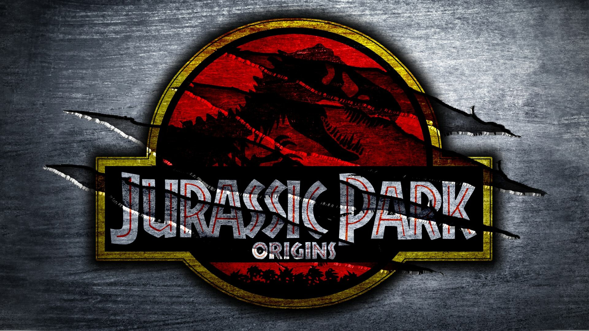 Jurassic Park logo, Distinctive design, Popular franchise, Film series, 1920x1080 Full HD Desktop