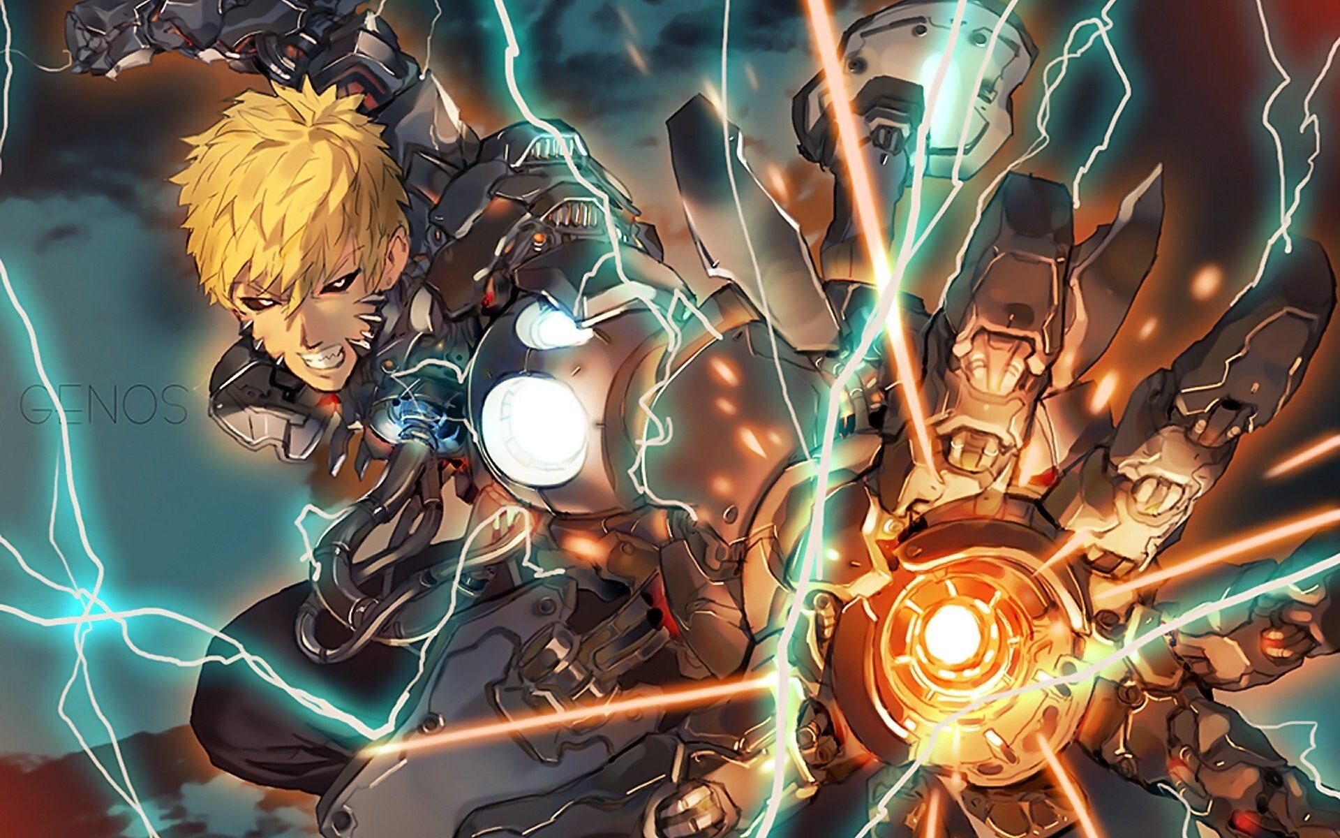 Genos from One Punch Man, HD wallpapers, Epic battles, Powerful cyborg, 1920x1200 HD Desktop