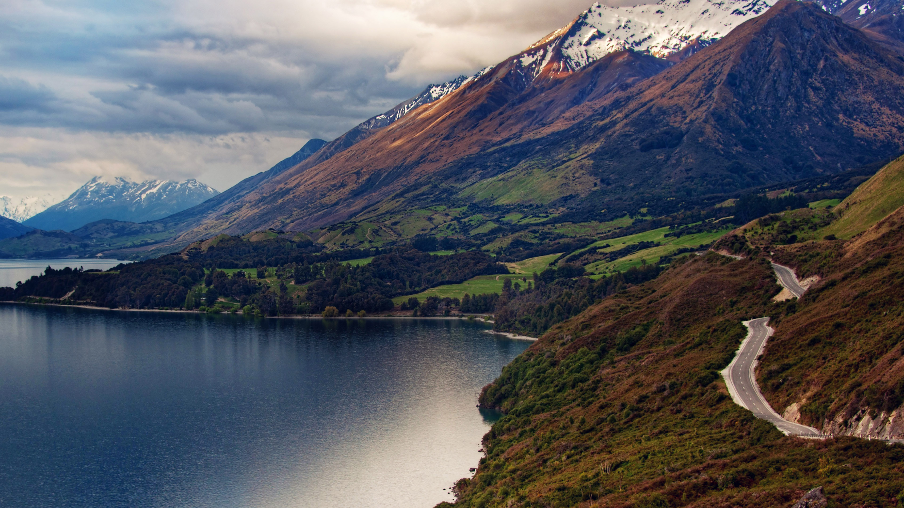 Wakatipu, Mountain Lakes Wallpaper, 3840x2160 4K Desktop