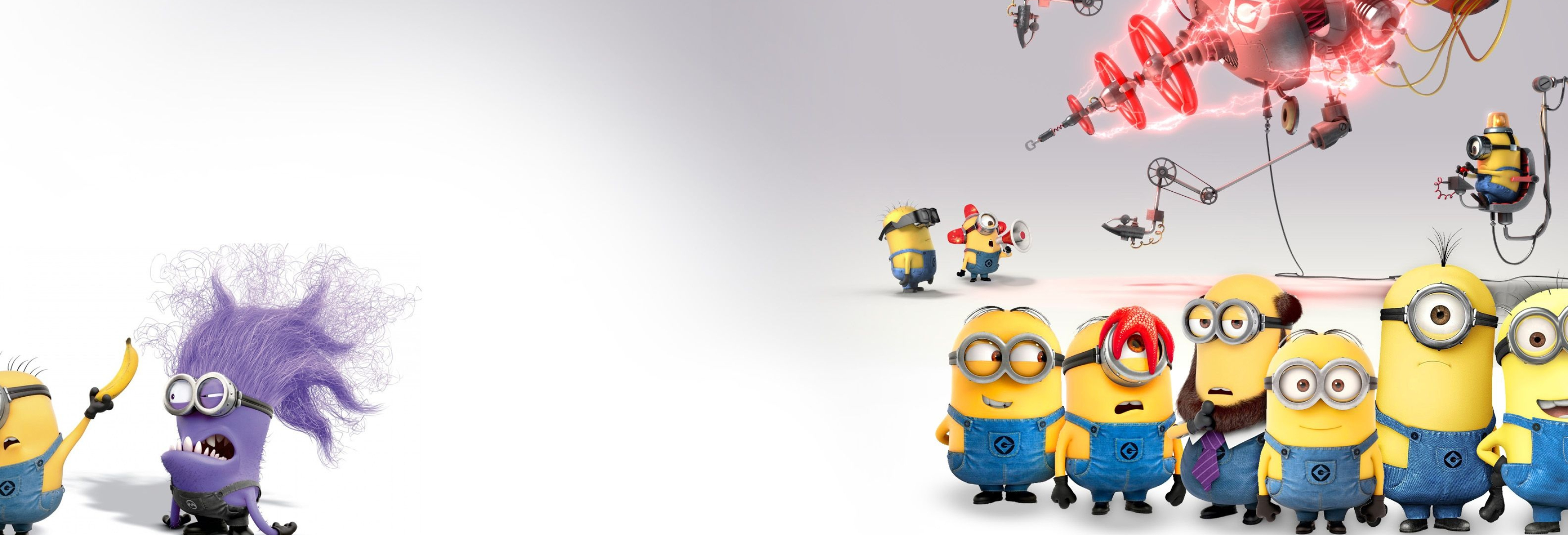 Minions, Pixar Wallpaper, 3520x1200 Dual Screen Desktop