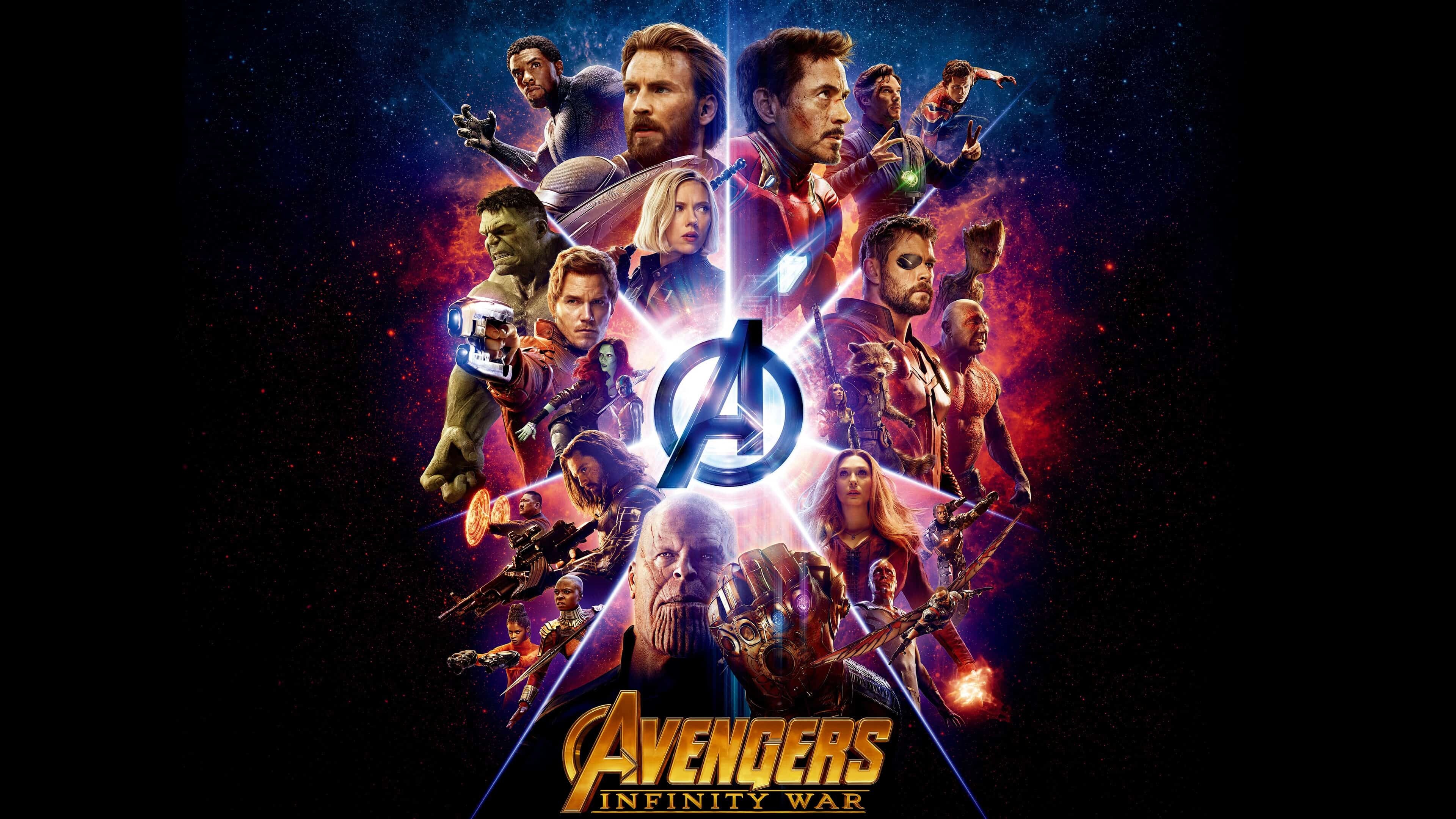 Avengers Infinity War poster, UHD 4K wallpaper, Striking visuals, Powerful imagery, 3840x2160 4K Desktop