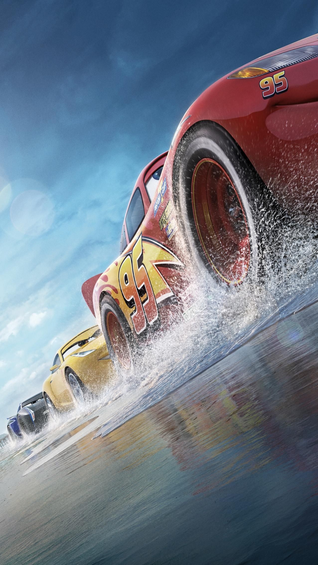 Cars 3, 2017, Phone wallpaper, Moviemania, 1280x2270 HD Phone