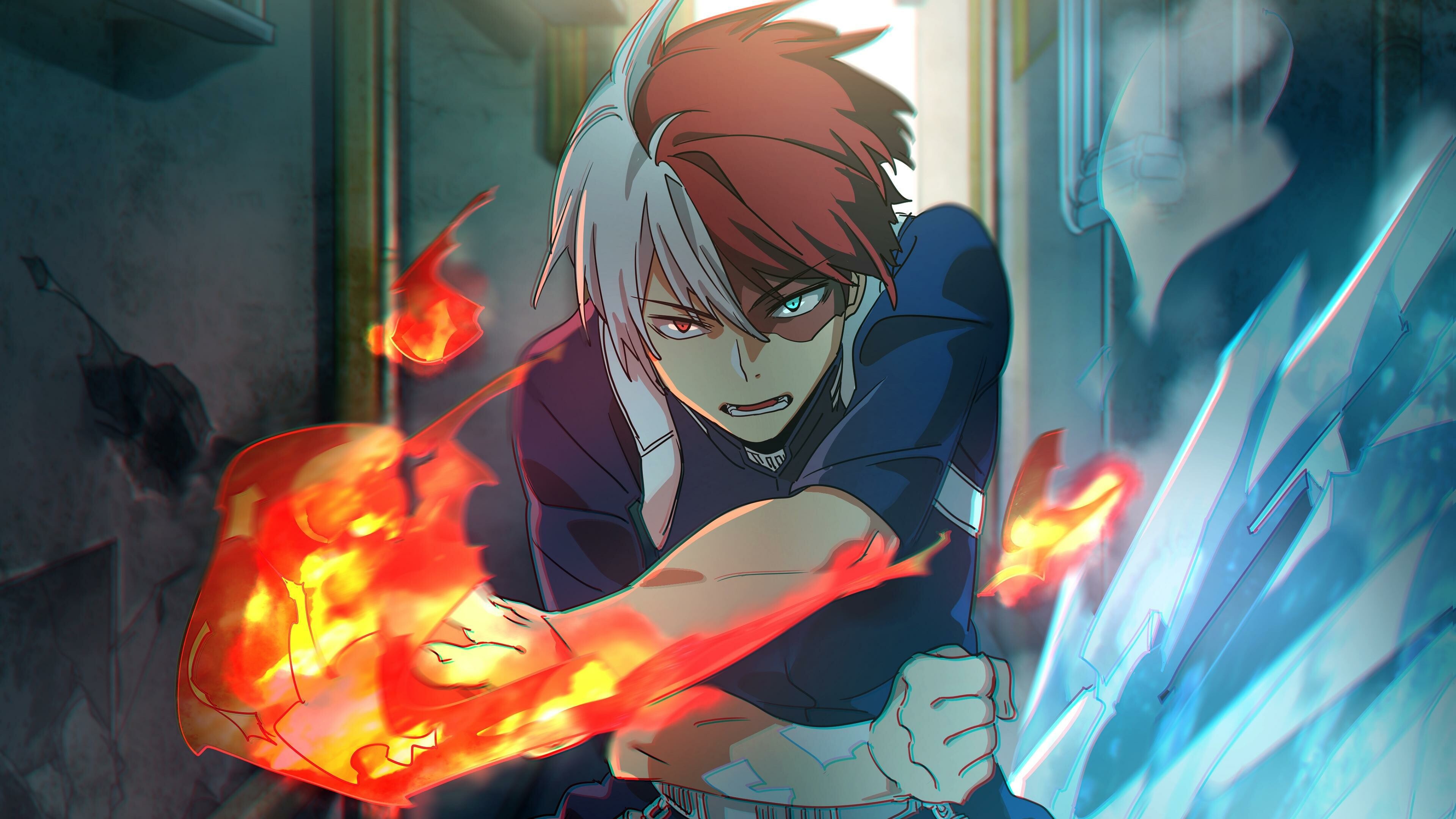 Shoto Todoroki, My Hero Academia Wallpaper, 3840x2160 4K Desktop