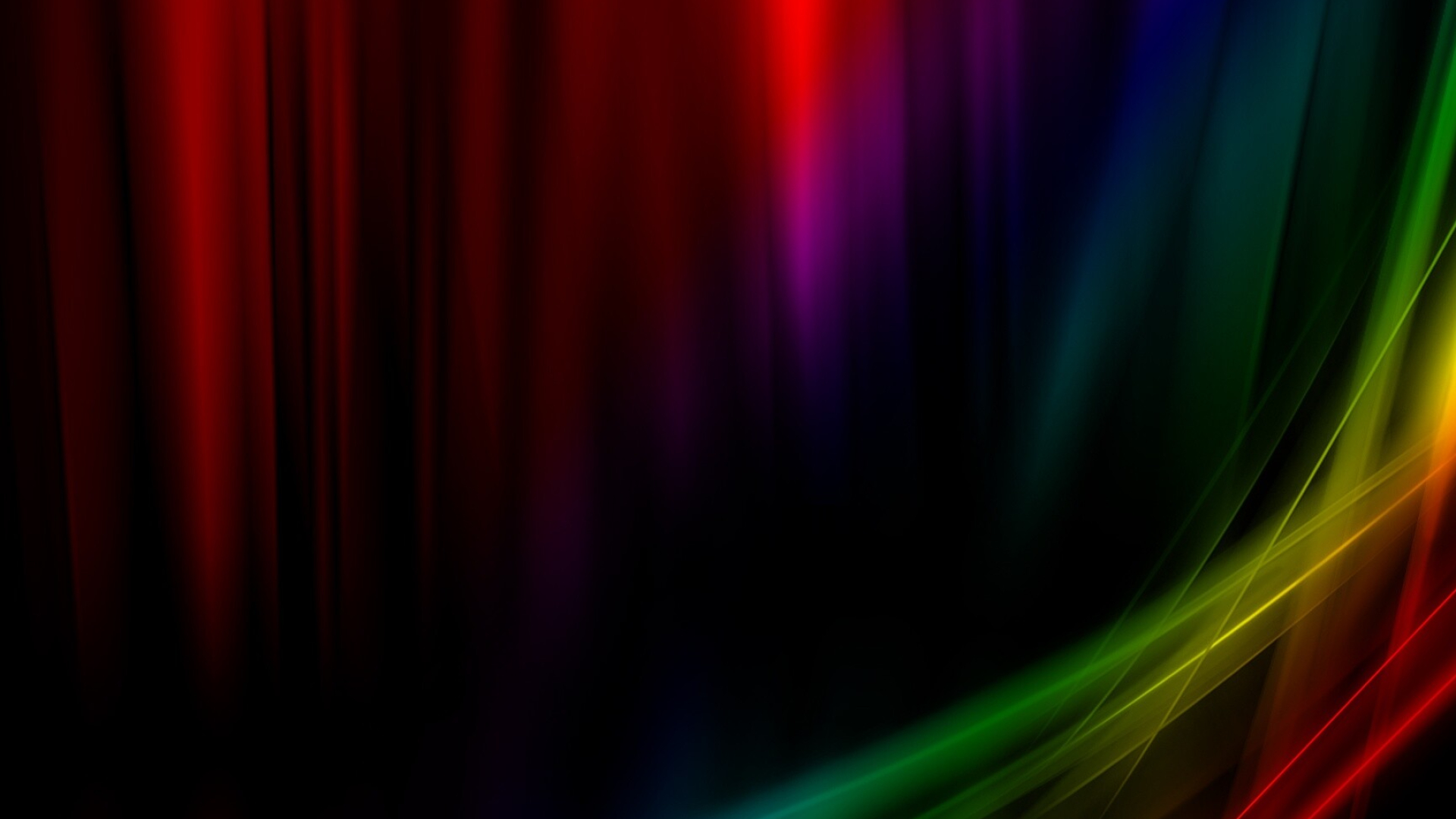 Digital aurora, Rainbow Colors Wallpaper, 1920x1080 Full HD Desktop