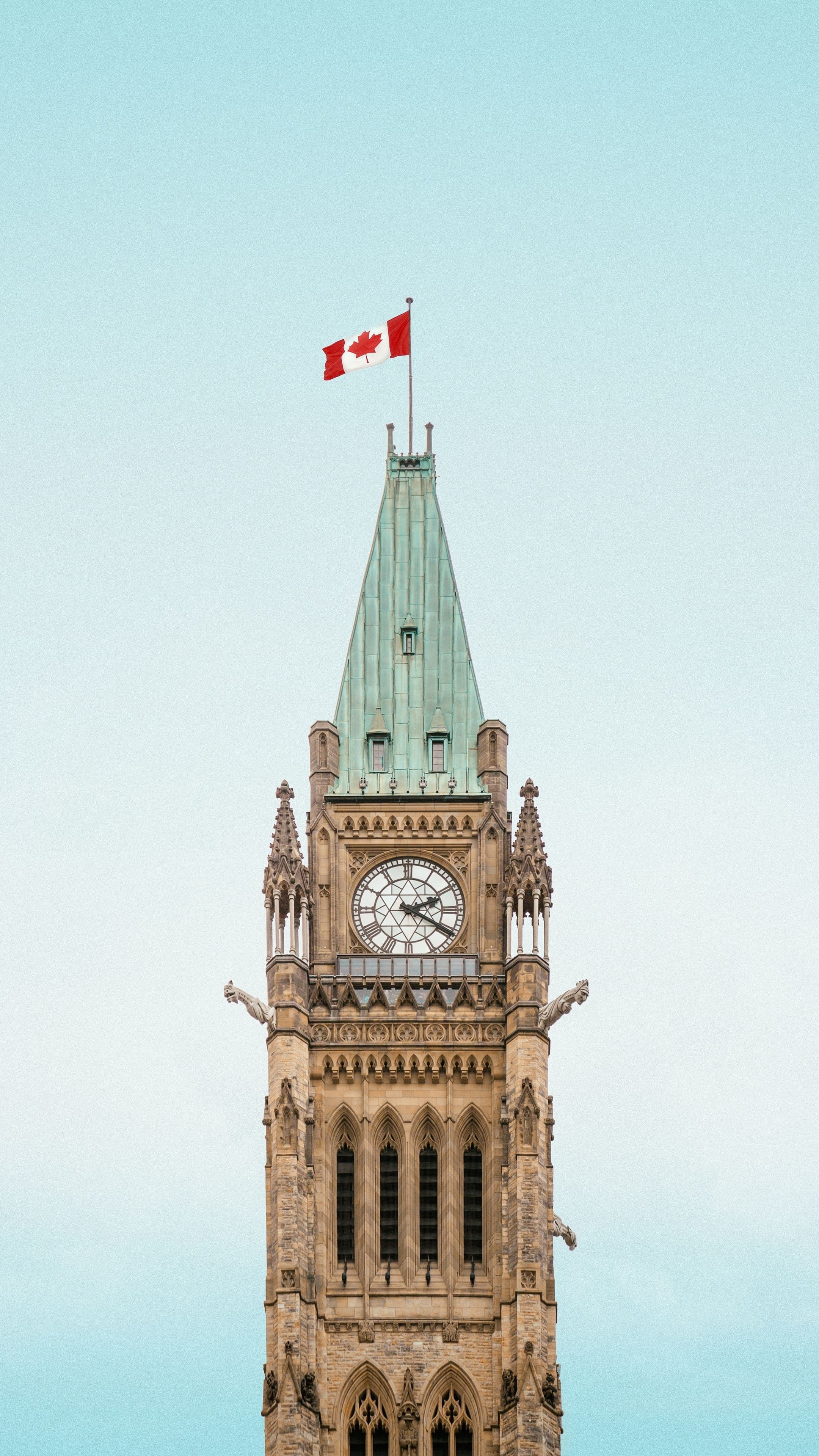 Peace Tower, Clock Wallpaper, 2160x3840 4K Phone