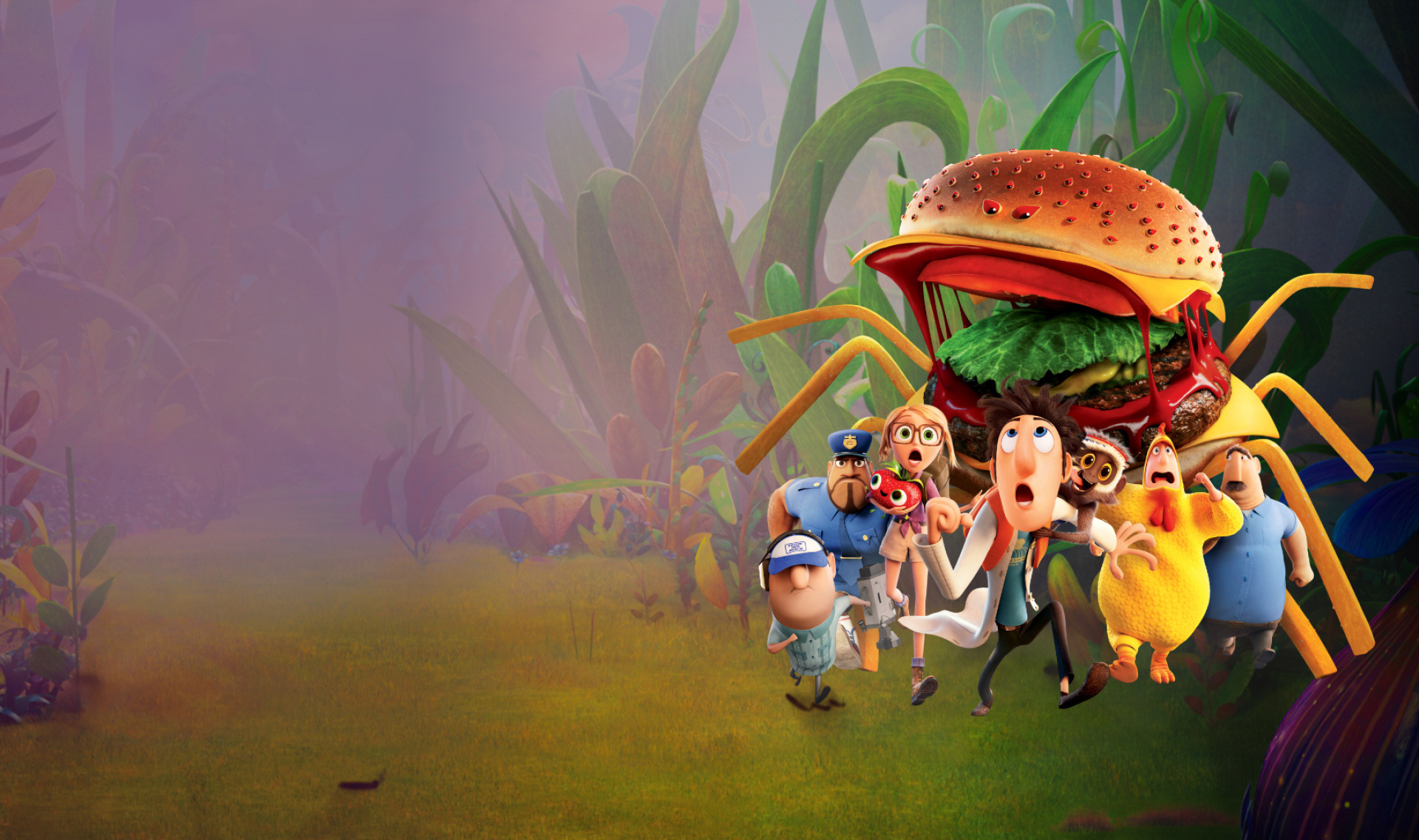 Cloudy with a Chance of Meatballs 2, Columbia Pictures Wallpaper, 1920x1140 HD Desktop