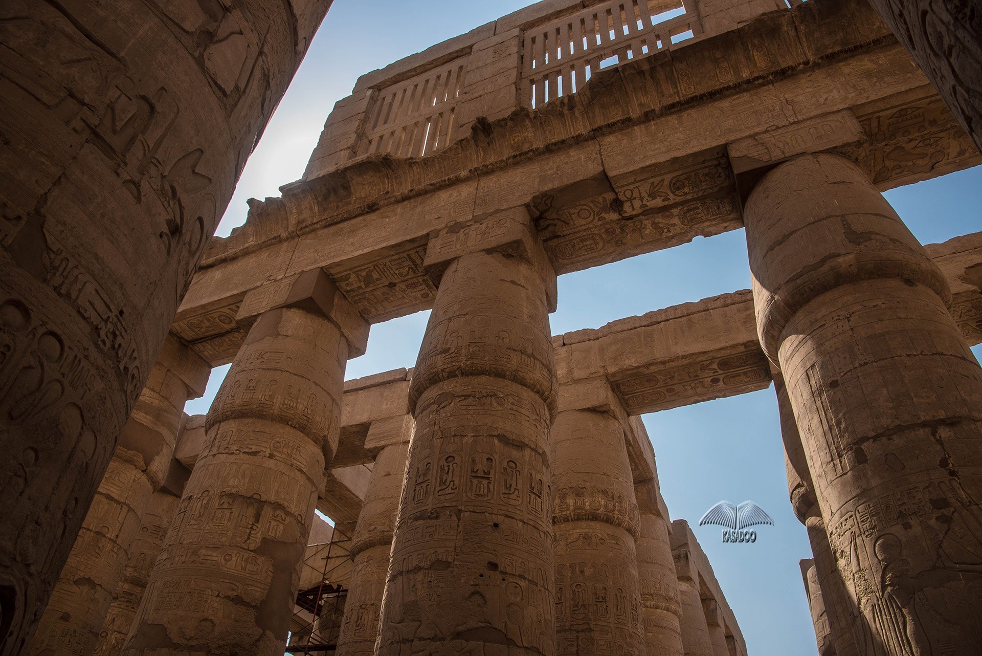 Karnak Temple, Painted architrave, Ancient past, Luxor, 1920x1290 HD Desktop