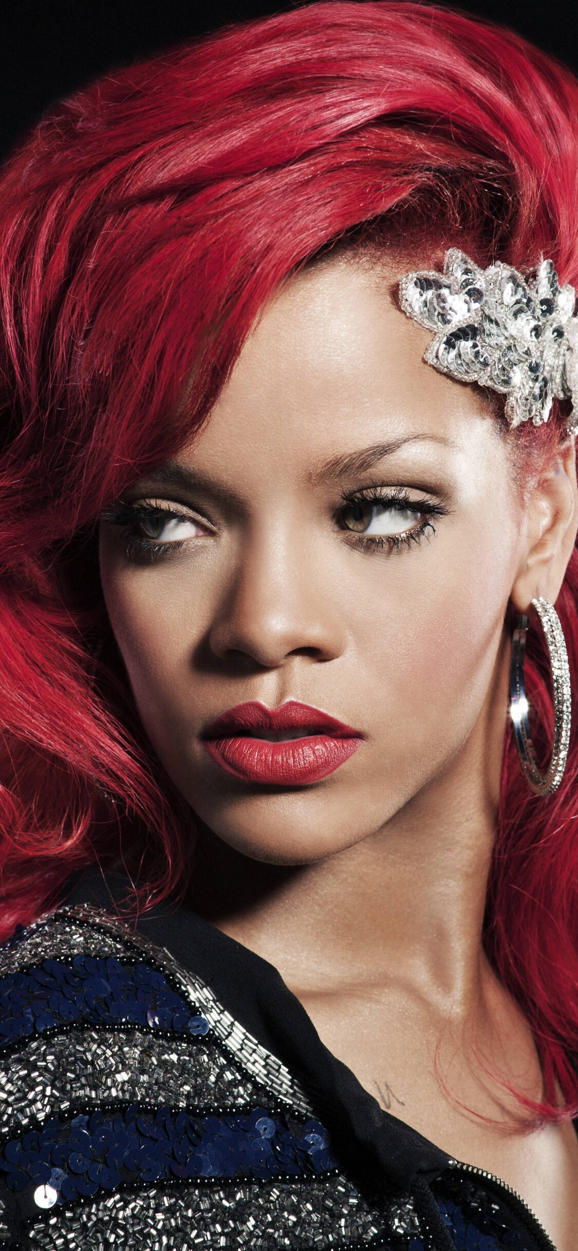 Rihanna, Colored hair wallpaper, Red hair, Fashion, 1130x2440 HD Phone