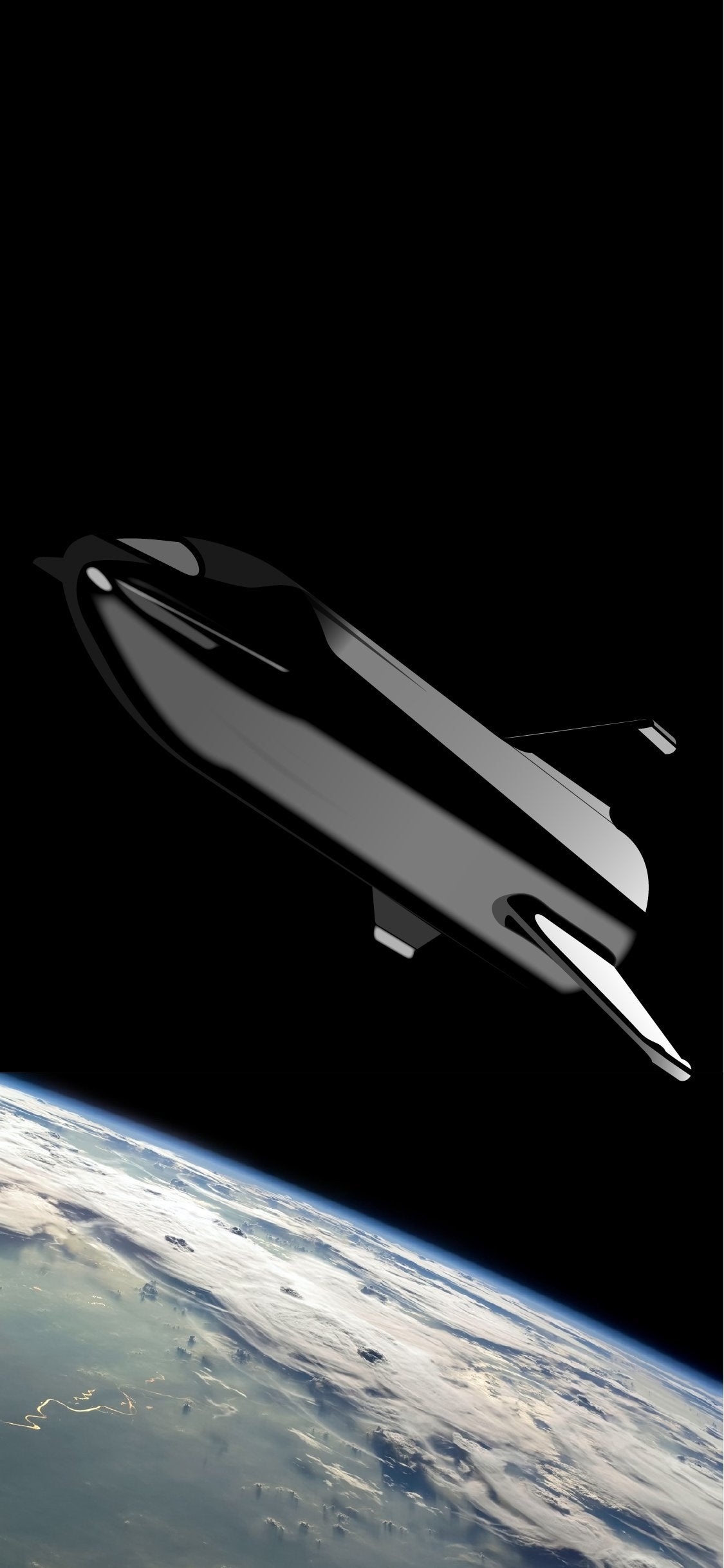 Starship iPhone wallpapers, Contemporary space exploration, Mobile background, Futuristic design, 1130x2440 HD Phone