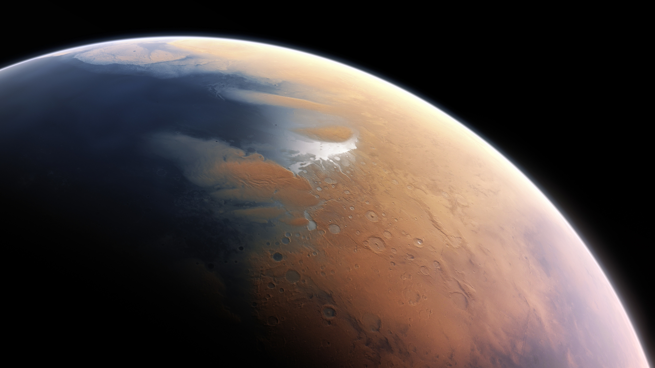 Mars surface, 9 Planets Wallpaper, 2560x1440 HD Desktop