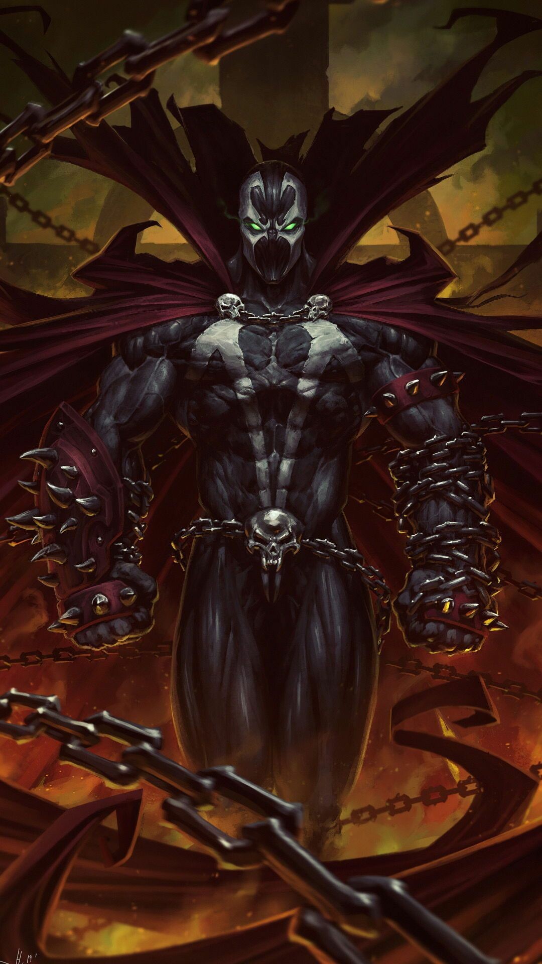 Hellspawn: Strange harbors, Spawn comics, Superhero comic, 1080x1920 Full HD Phone