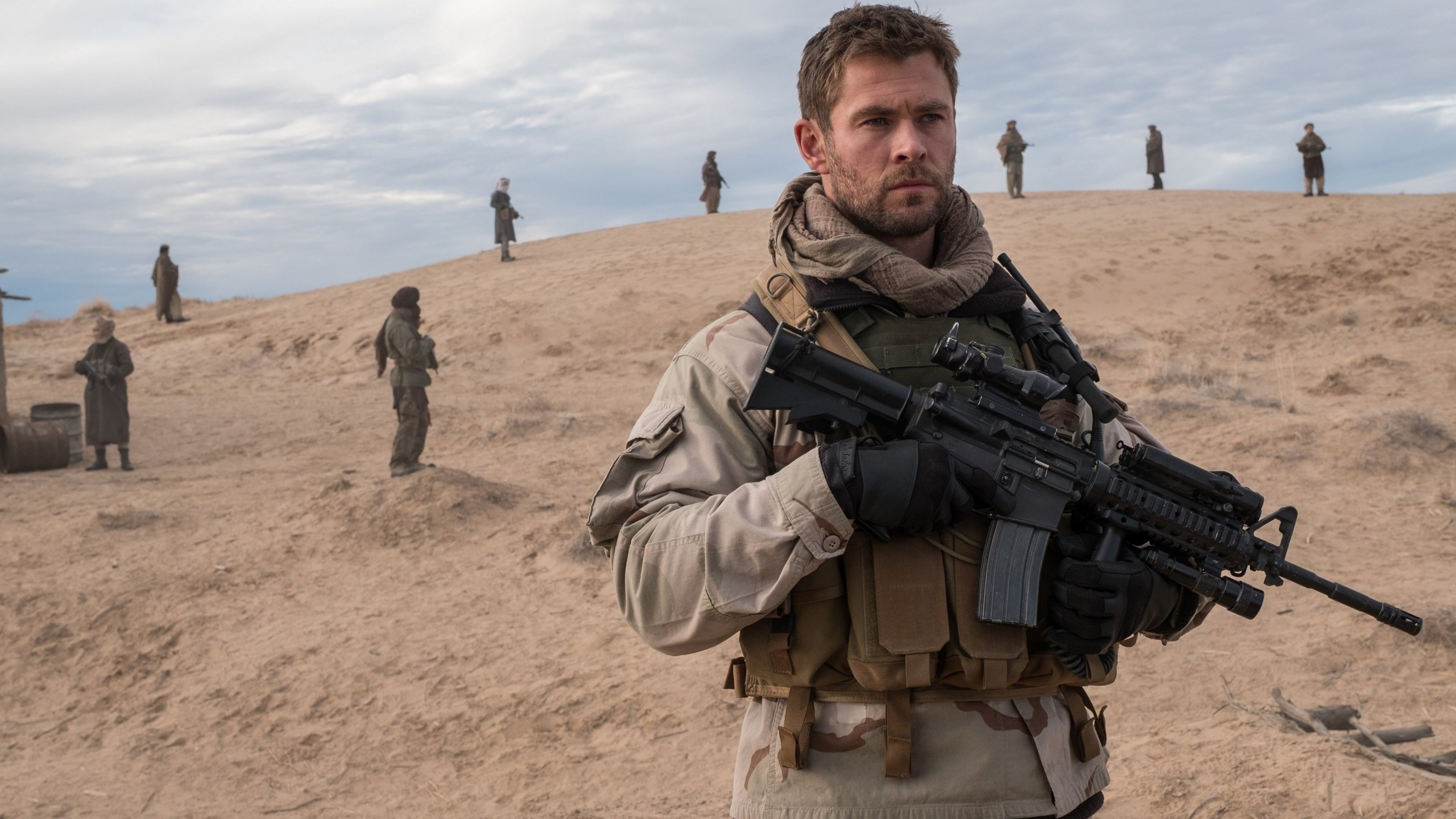 Chris Hemsworth, 12 Strong movie, 4K, Movies, 3840x2160 4K Desktop