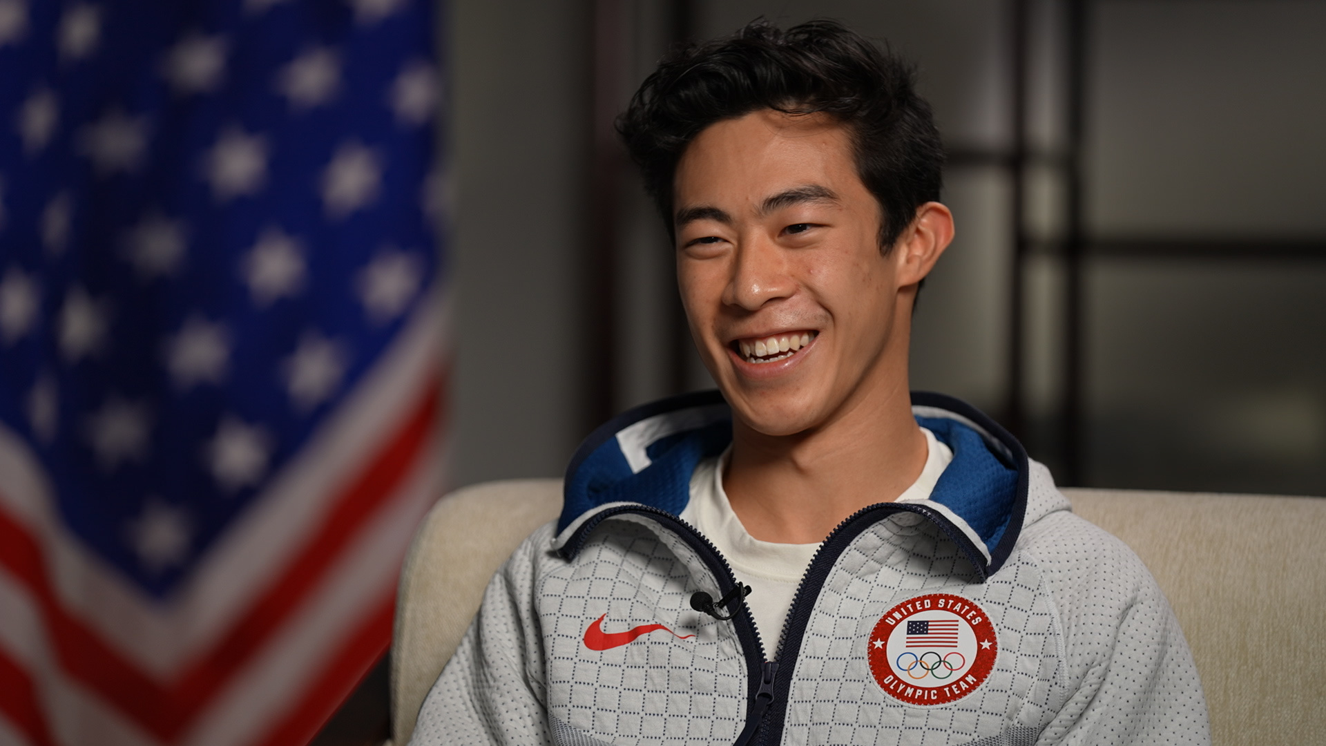 Nathan Chen, Olympic gold medalist, Inspiring journey, Team USA pride, 1920x1080 Full HD Desktop