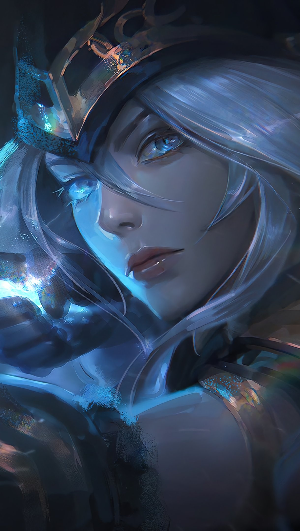 Ashe, League of Legends, 4K Ultra HD wallpaper, Epic battles, 1220x2160 HD Phone