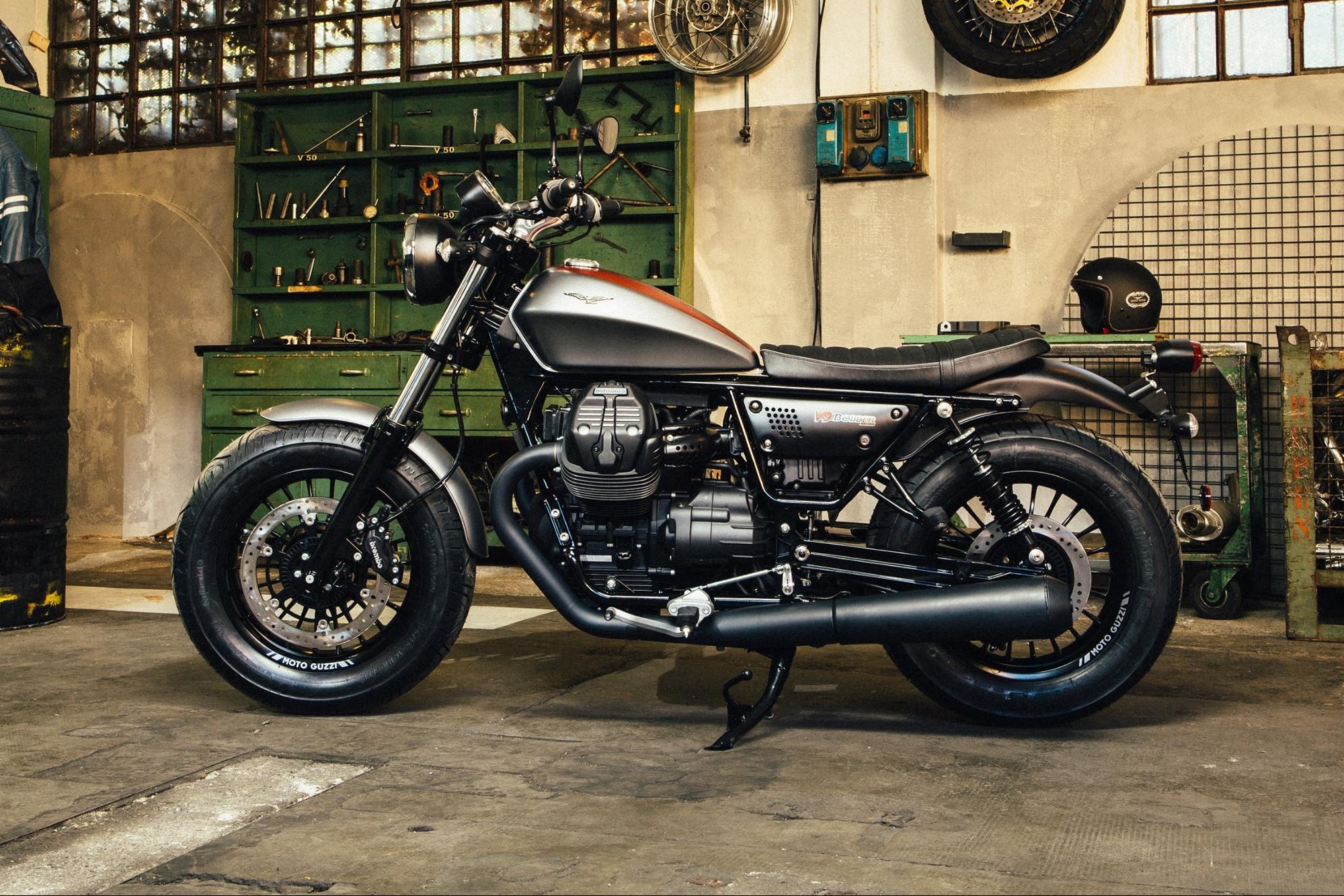 Moto Guzzi V9, Bobber design, High-quality pictures, Cool rider, 2000x1340 HD Desktop