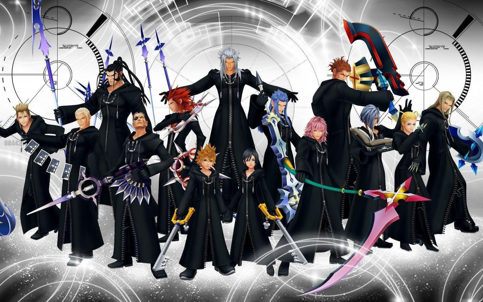 Kingdom Hearts organization 13, Top free backgrounds, Gaming wallpapers, Kingdom Hearts series, 1920x1200 HD Desktop