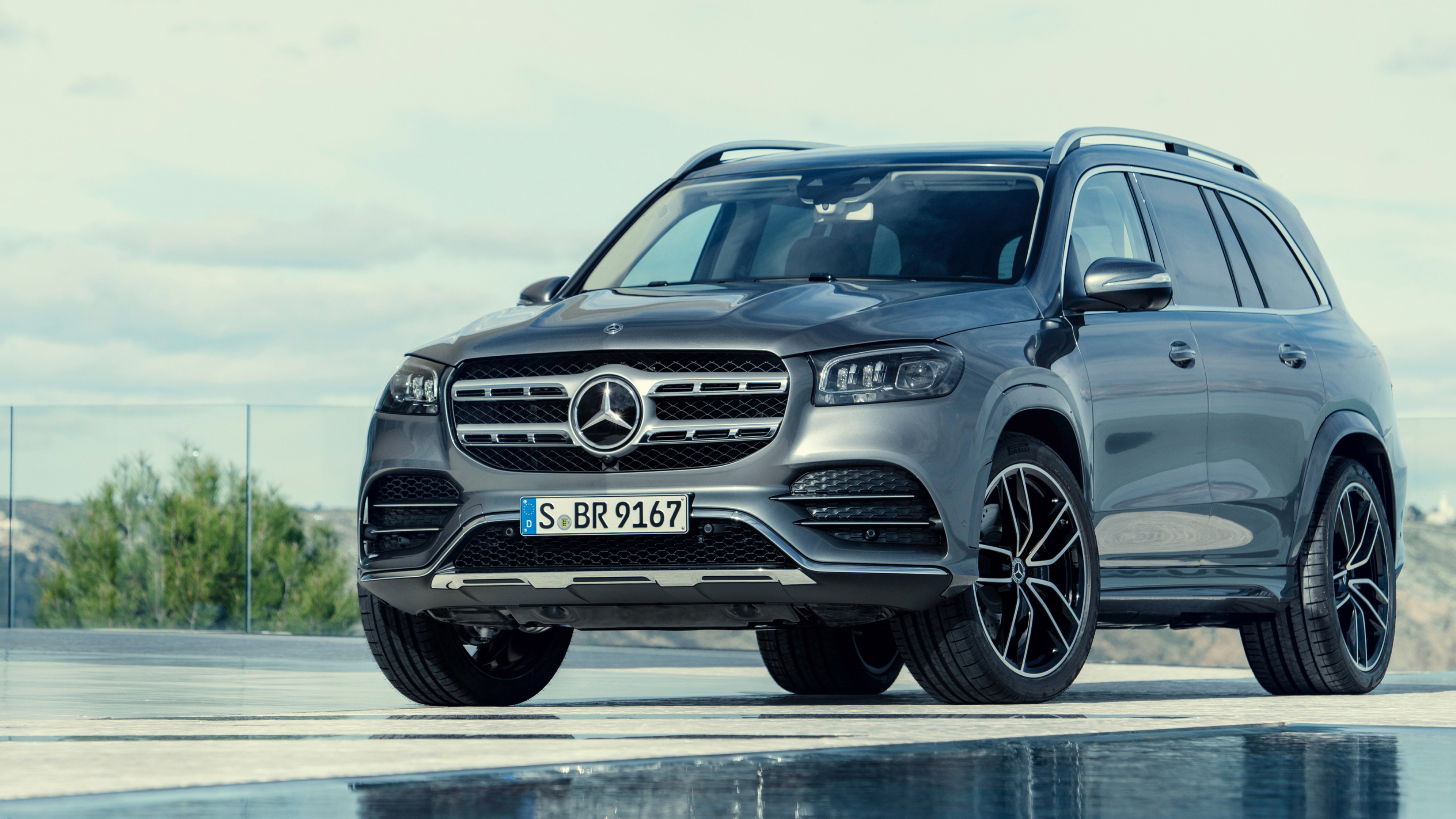 Mercedes-Benz GLS, GLS 580 4MATIC, AMG Line, Luxury SUV, 3840x2160 4K Desktop