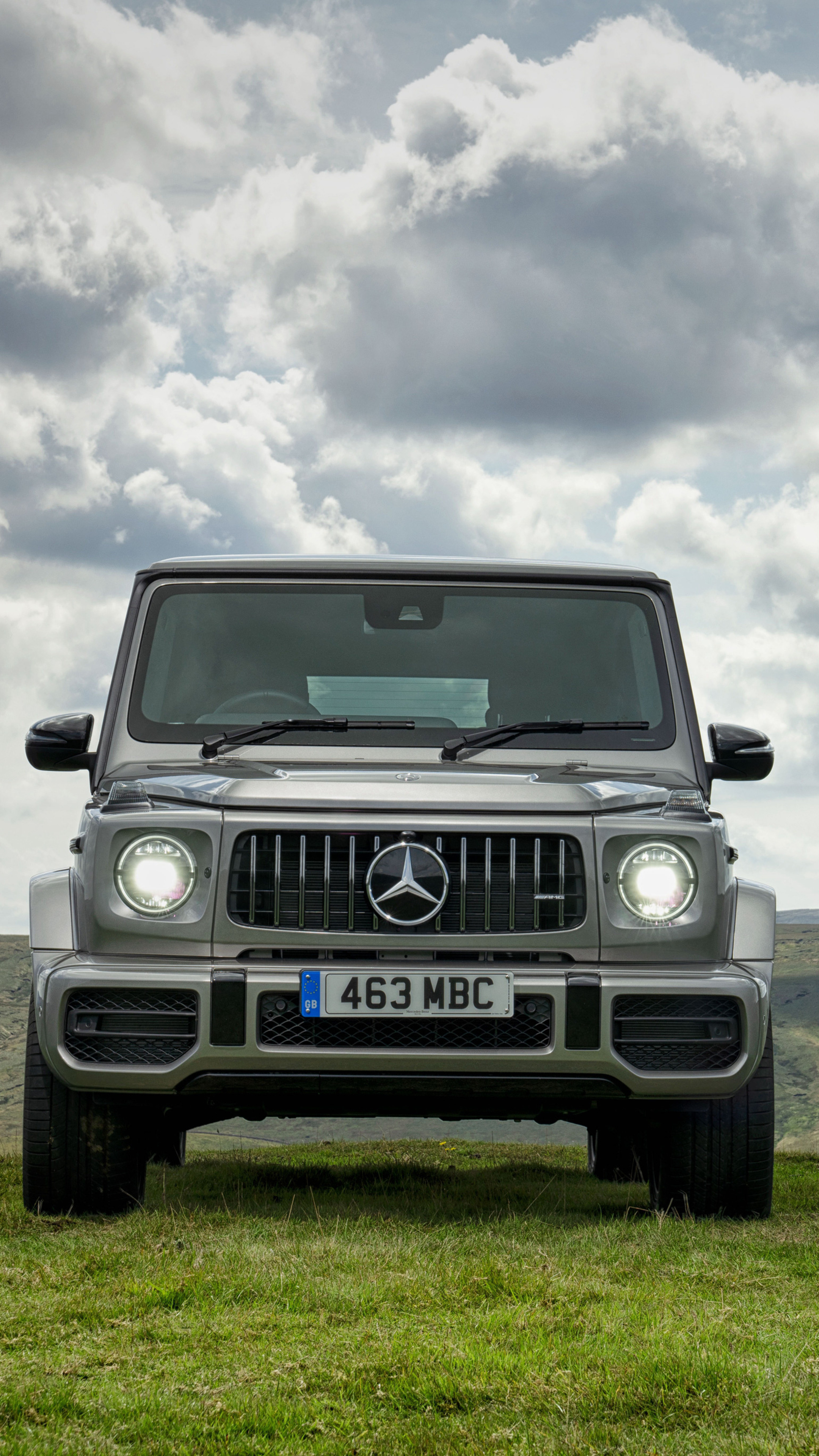 Mercedes-Benz G-Class, G 63, Front view, Car wallpapers, 2160x3840 4K Phone