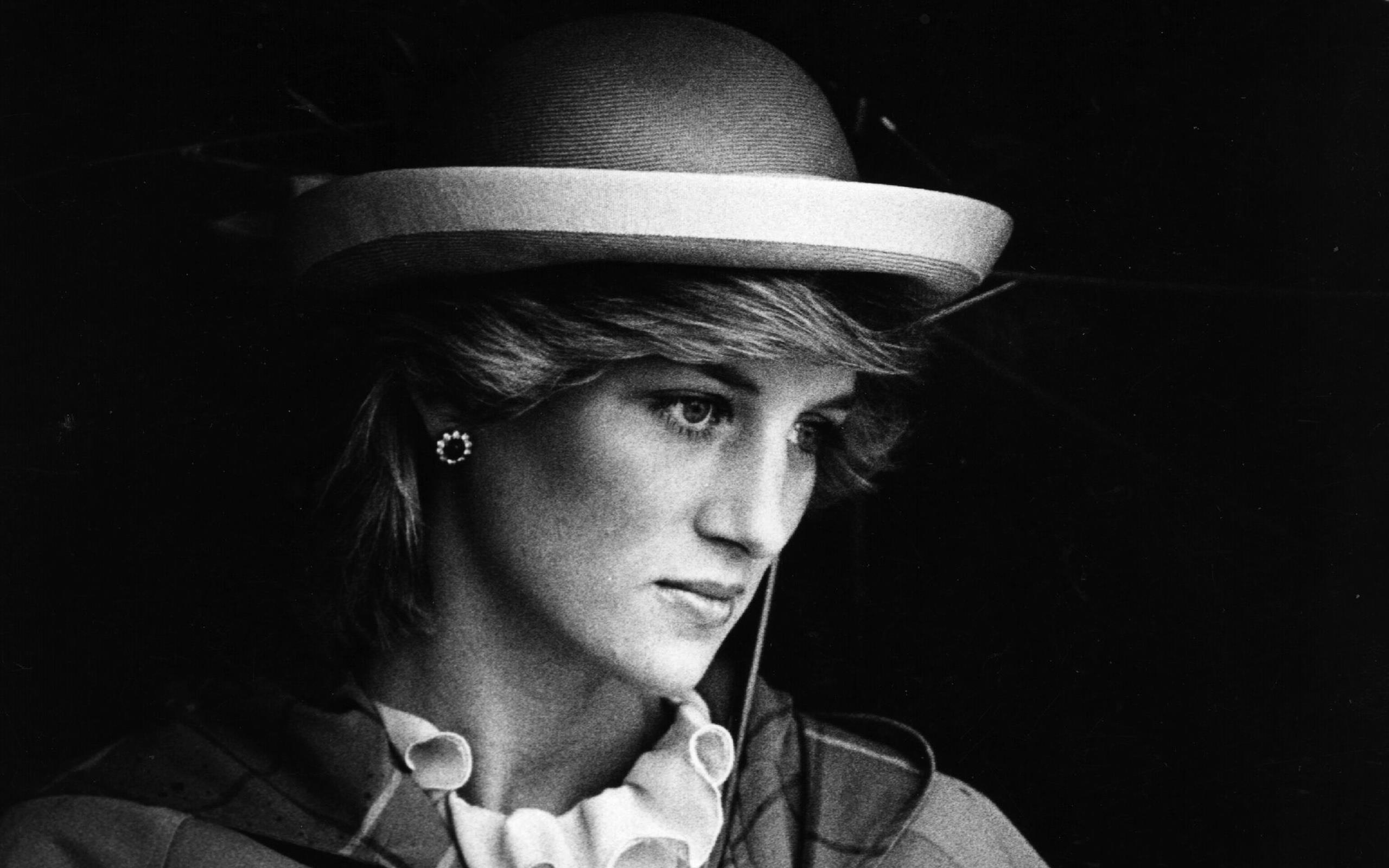 Princess Diana, Monochrome portrait, United Kingdom pride, High resolution, 2560x1600 HD Desktop