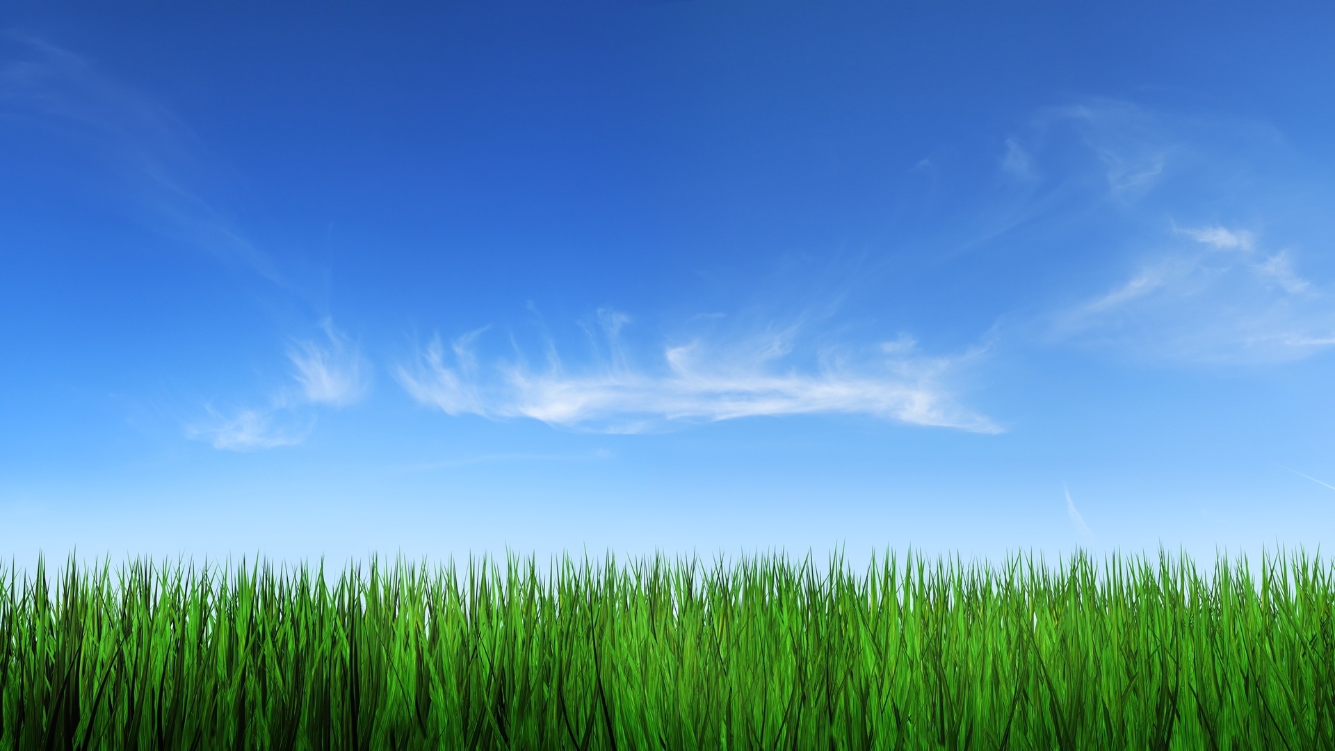 Sky and grass, Nature's artwork, Inspiring backdrop, Endless beauty, 1920x1080 Full HD Desktop