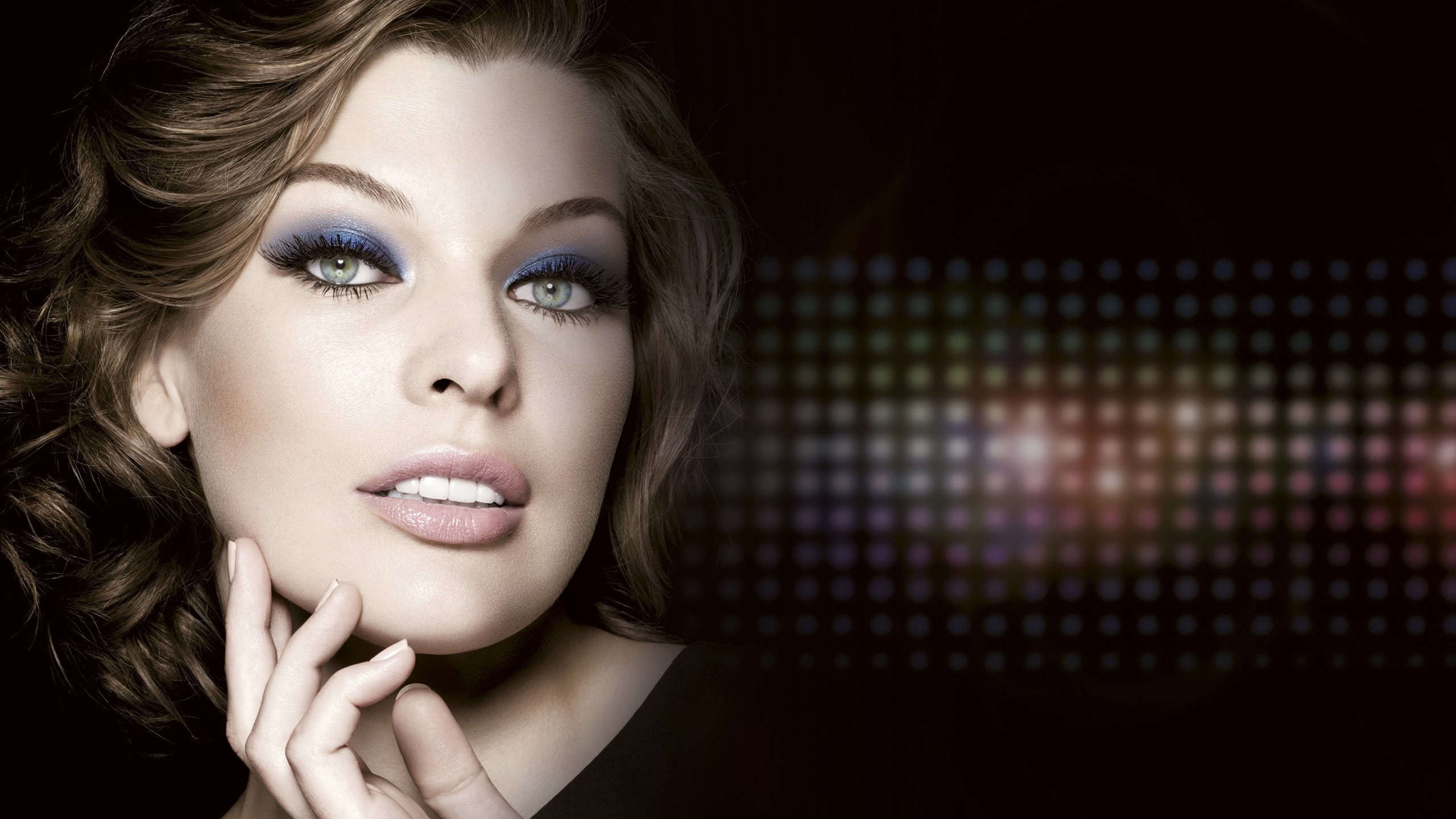 Milla Jovovich, Intense gaze, High-resolution wallpaper, WQHD display, 2560x1440 HD Desktop