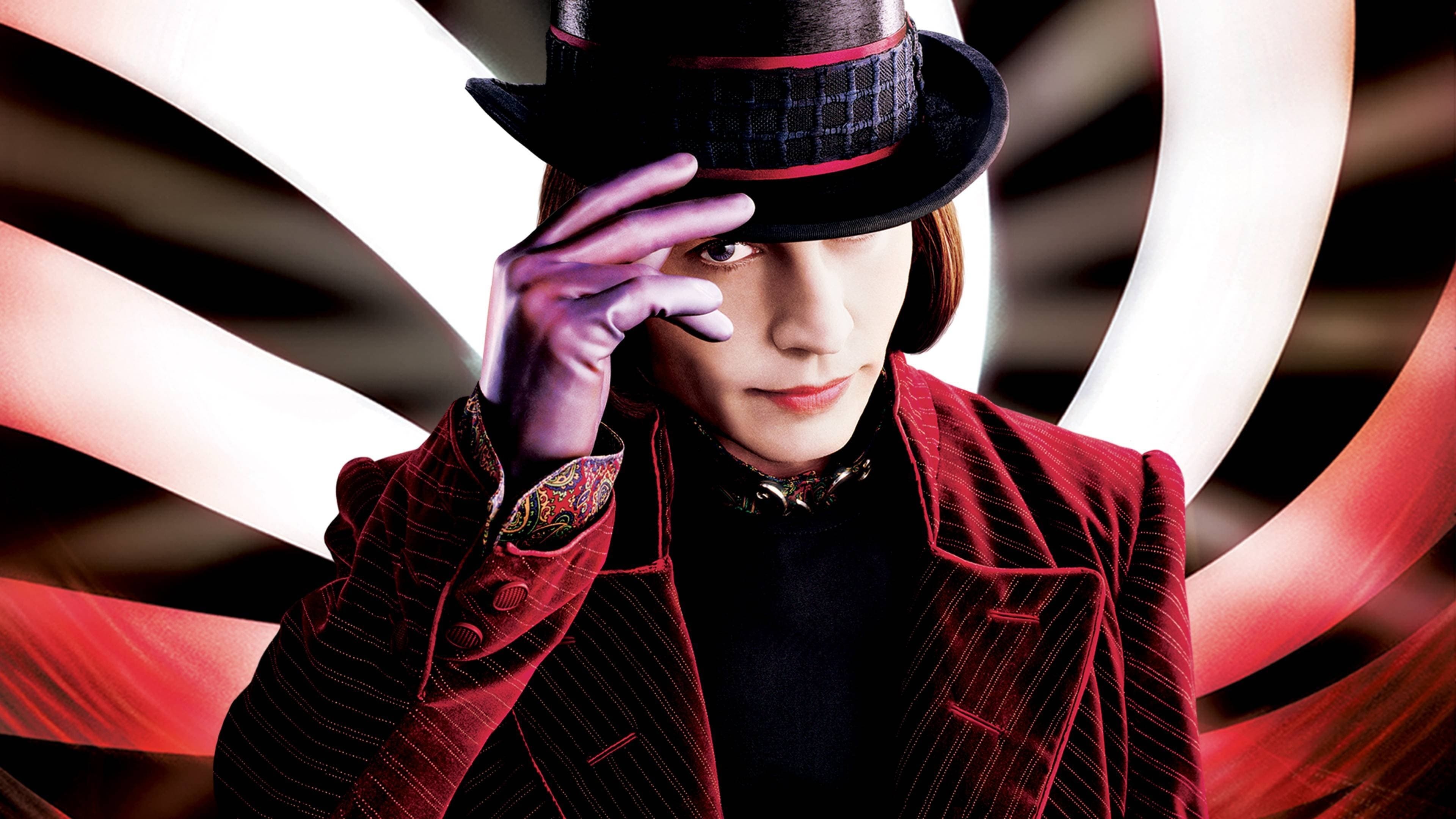 Johnny Depp as Willy Wonka, Charlie and the Chocolate Factory, Movie online, Plex, 3840x2160 4K Desktop