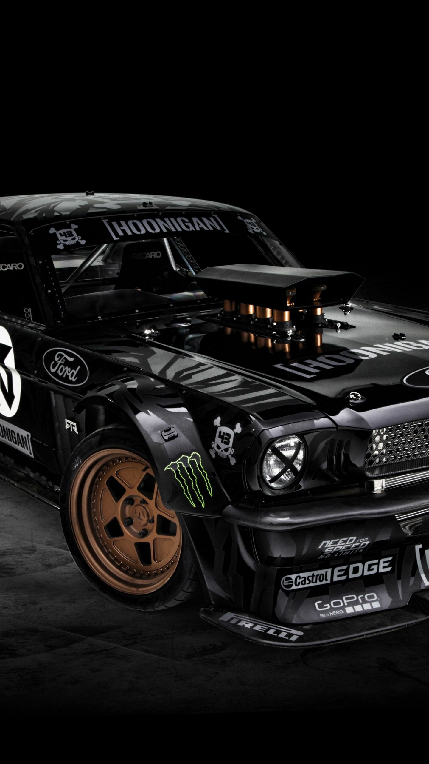 Ken Block Mustang, Wallpapers, 1440x2560 HD Phone