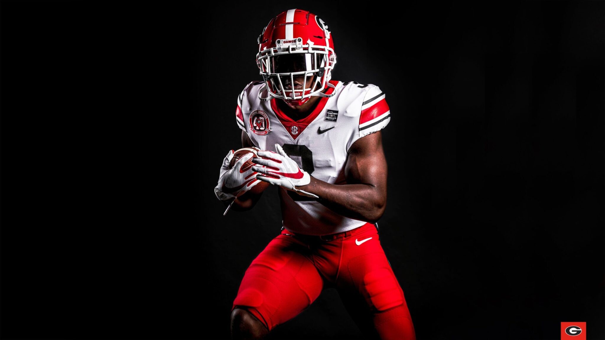 Georgia Bulldogs new Nike uniforms, 2020 season, College athletics, Team pride, 2050x1160 HD Desktop