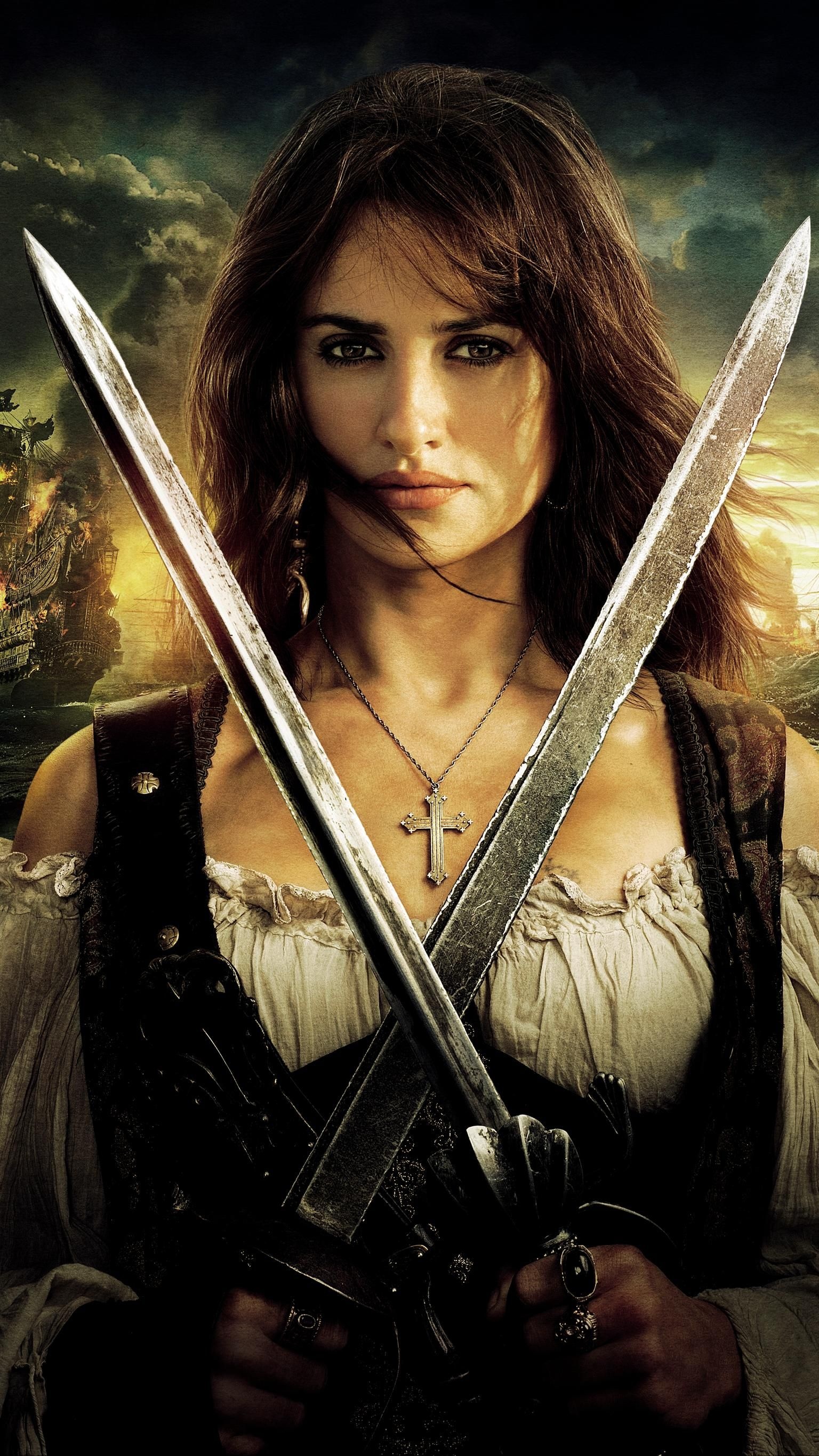 Penelope Cruz, Pirates of the Caribbean, On Stranger Tides, 1540x2740 HD Phone