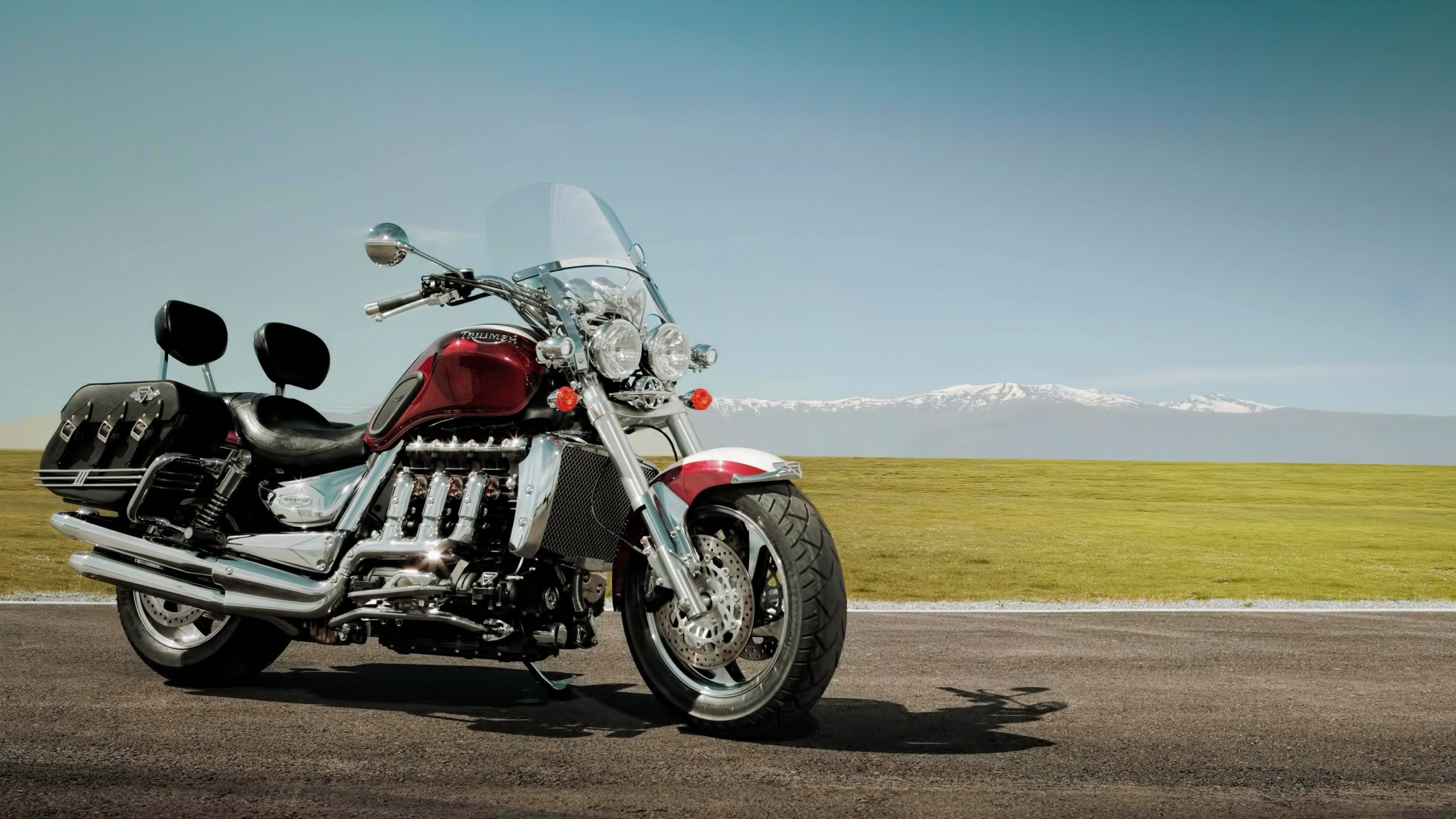 Triumph Rocket III, Wallpapers, Backgrounds, Auto, 3560x2000 HD Desktop