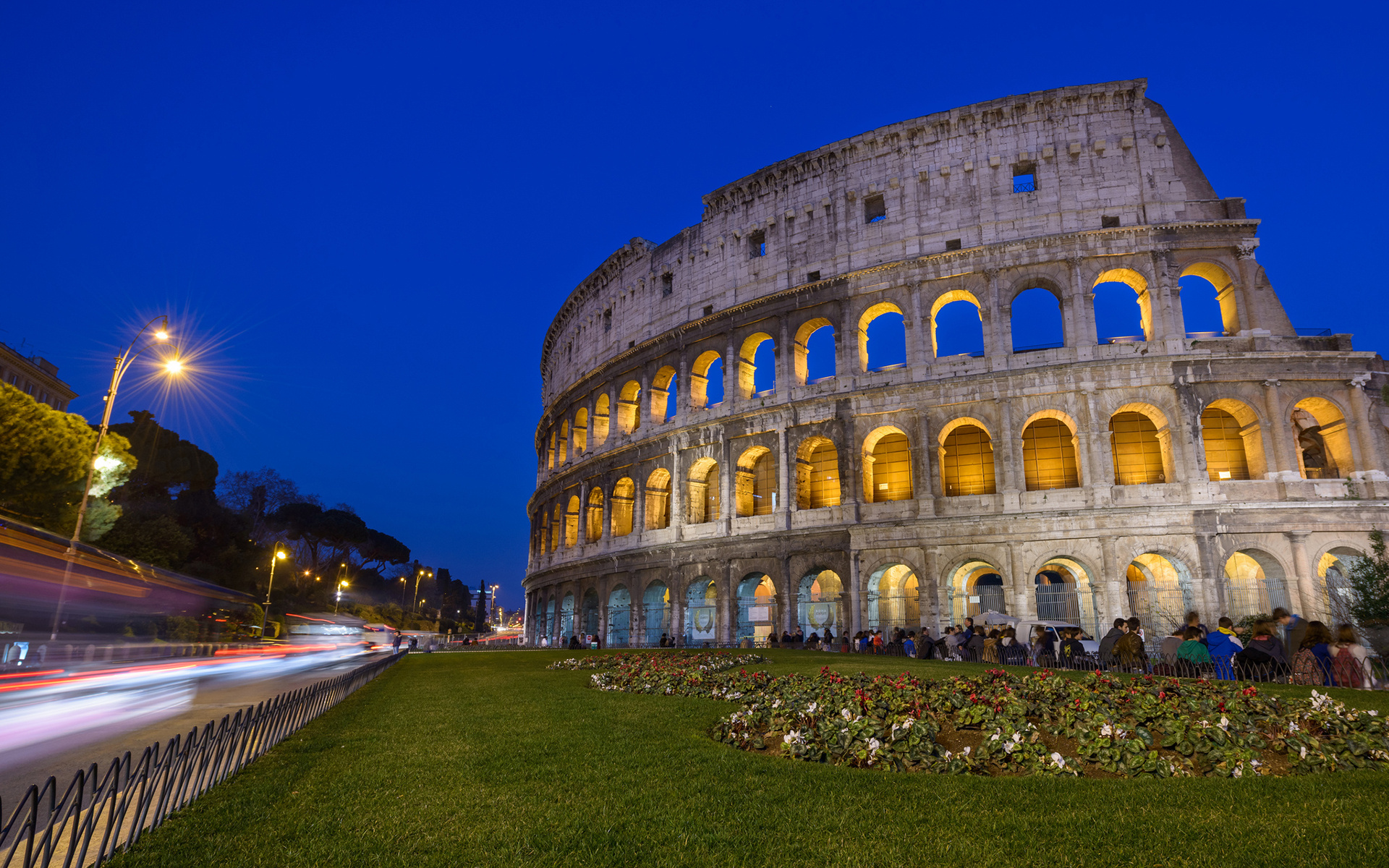 Colosseum, Night timelapse wallpaper, 1920x1200 HD Desktop