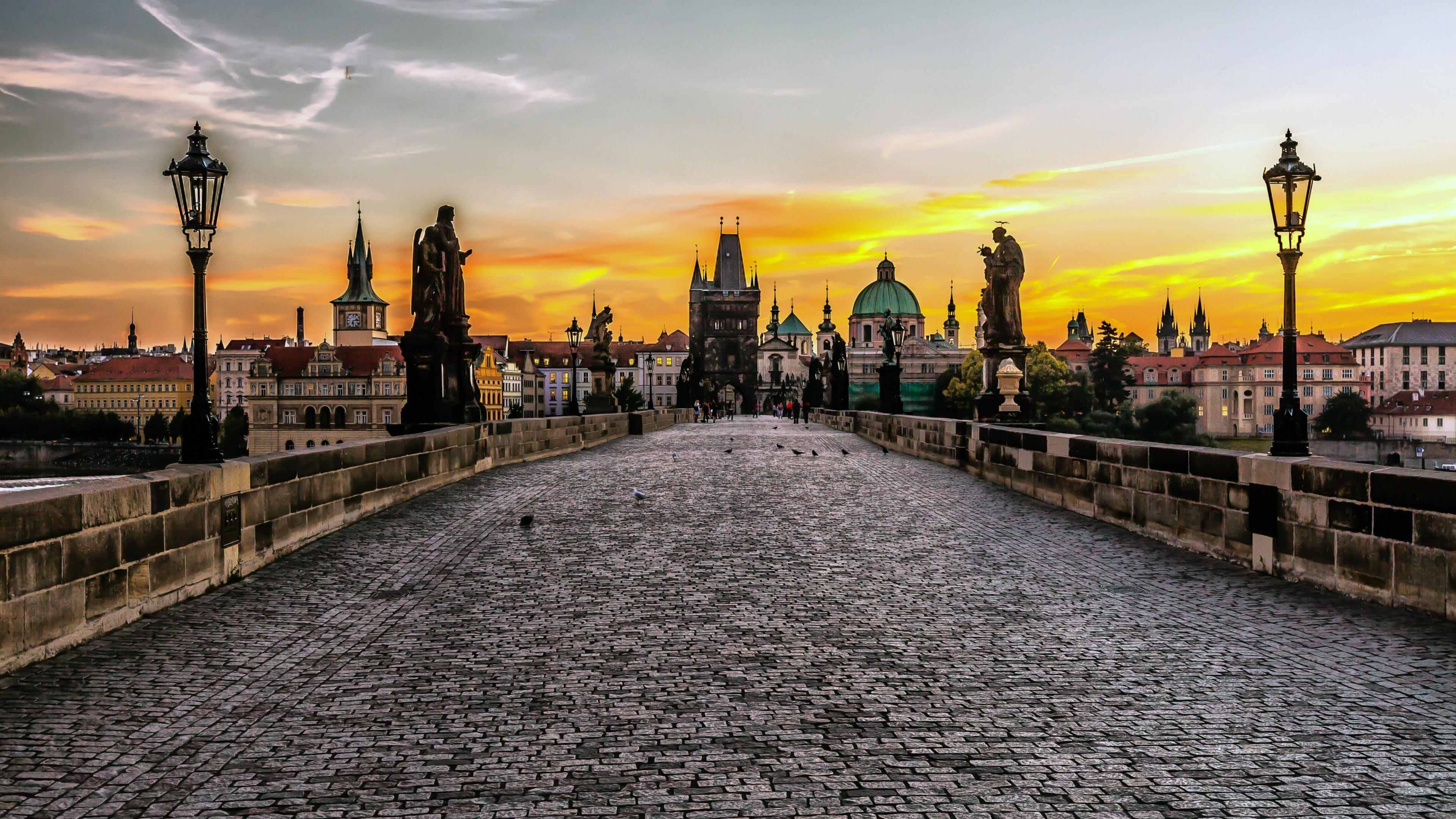 Prague travels, Stunning wallpapers, Urban cityscape, Unique charm, 3840x2160 4K Desktop