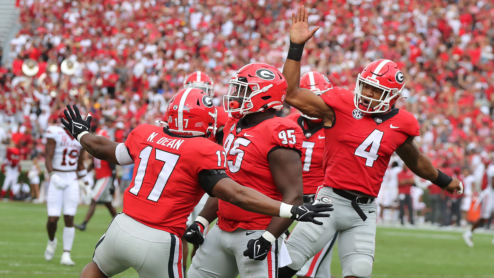 Nakobe Dean, Devonte Wyatt, and Nolan Smith, Georgia Bulldogs Wallpaper, 1920x1080 Full HD Desktop