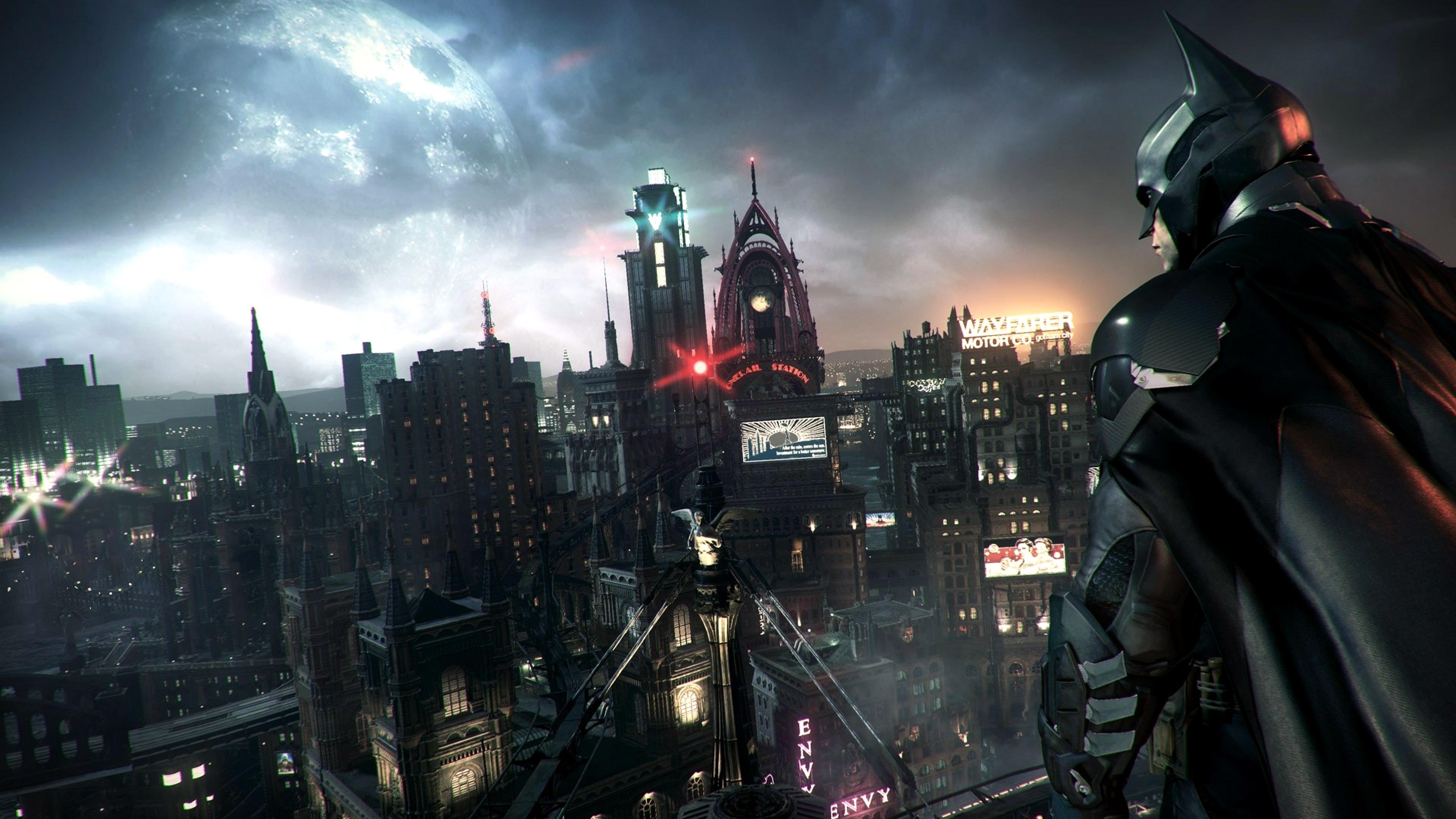 Batman: Arkham, Gotham City Wallpaper, 3840x2160 4K Desktop