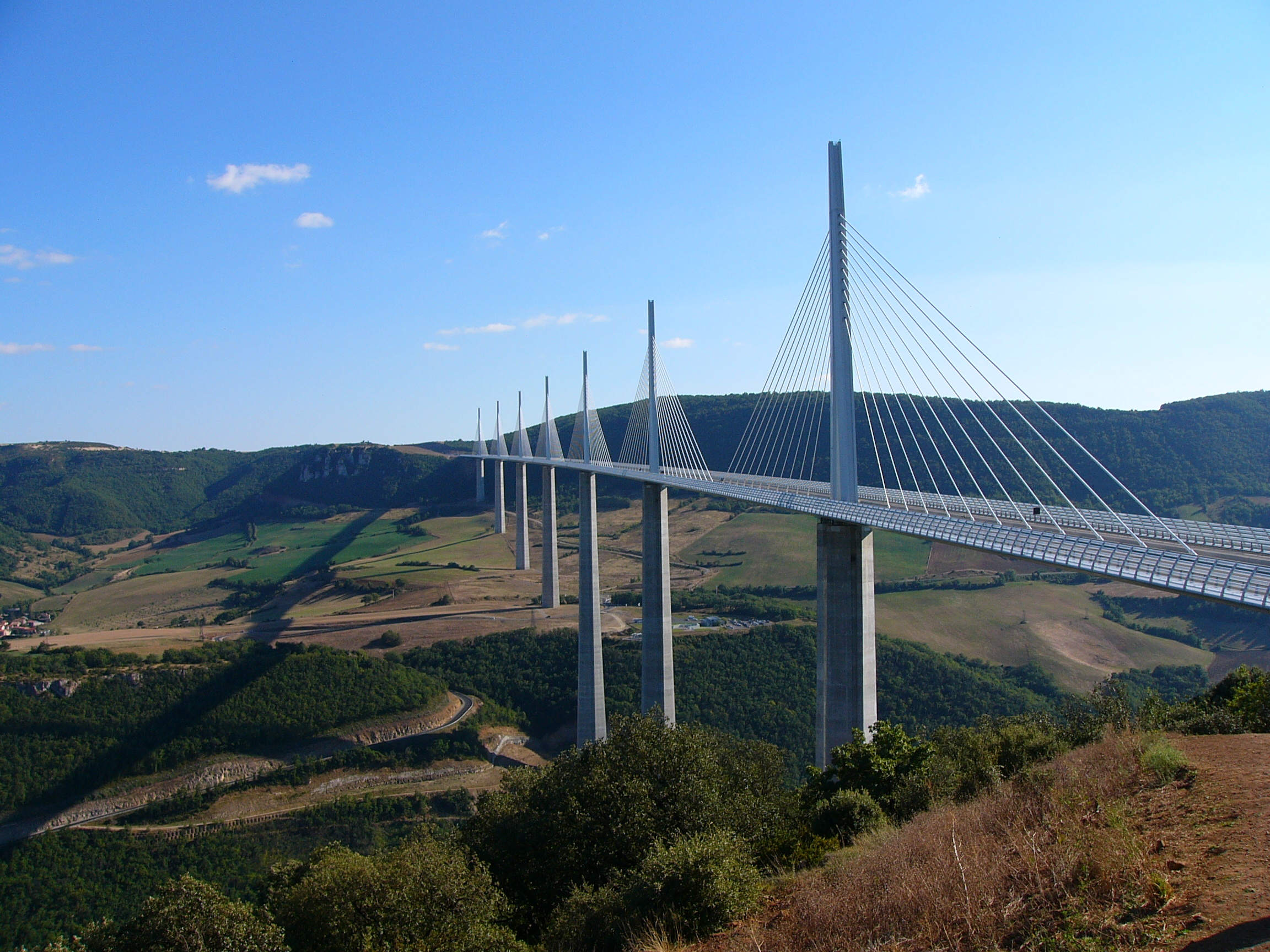 Millau Bridge, Architectural wonder, HD wallpapers, French beauty, 2310x1730 HD Desktop