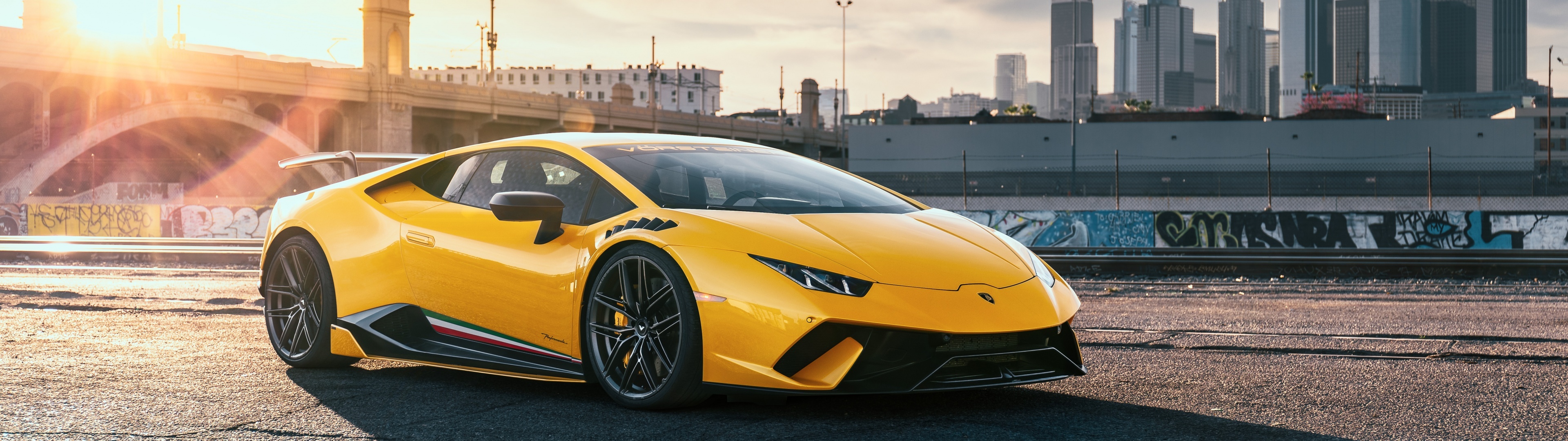 Dual Monitor, Lamborghini Huracan Wallpaper, 3840x1080 Dual Screen Desktop