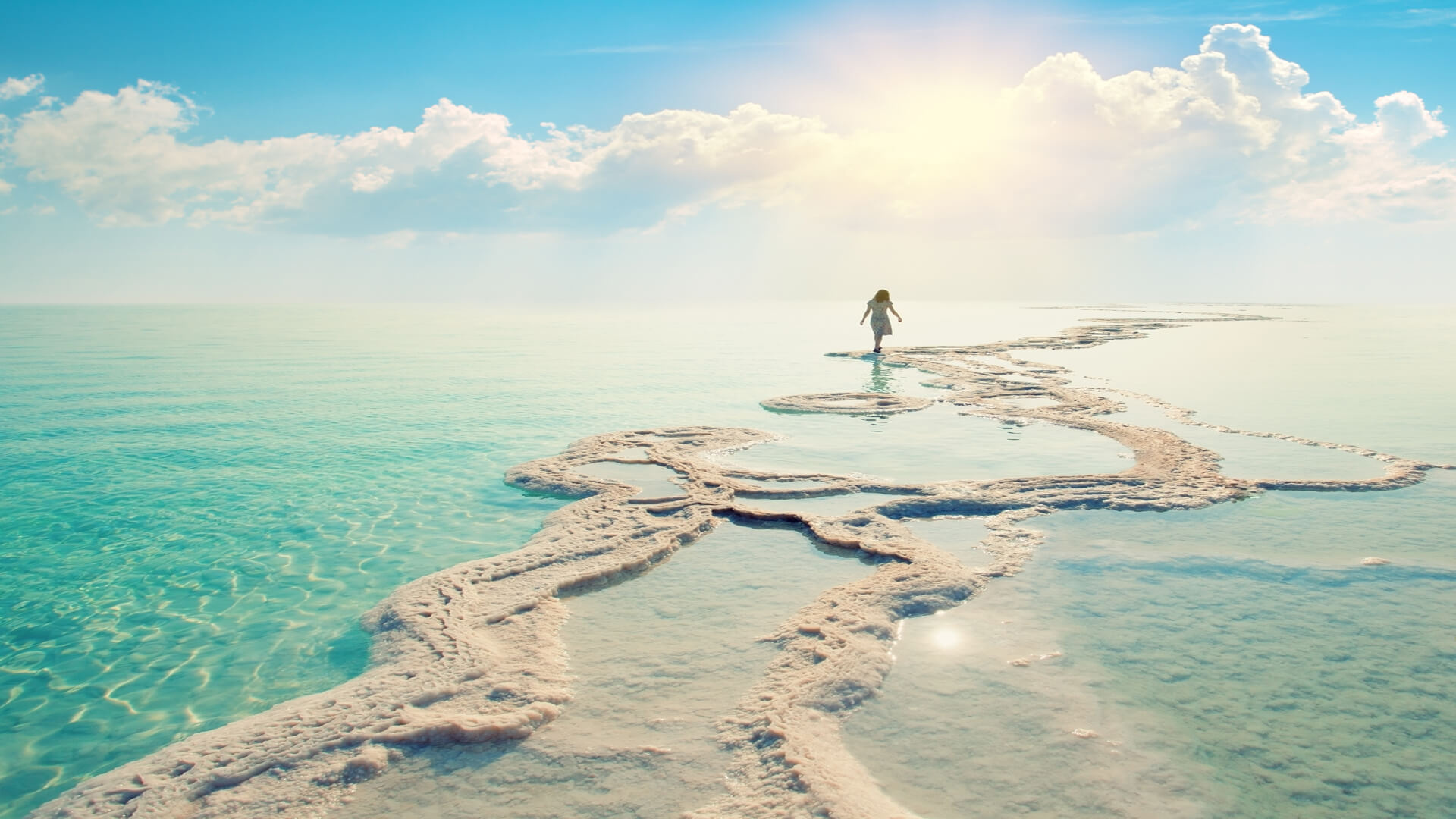 Dead Sea, Desert adventures, Tourism hotspot, Middle East, 1920x1080 Full HD Desktop