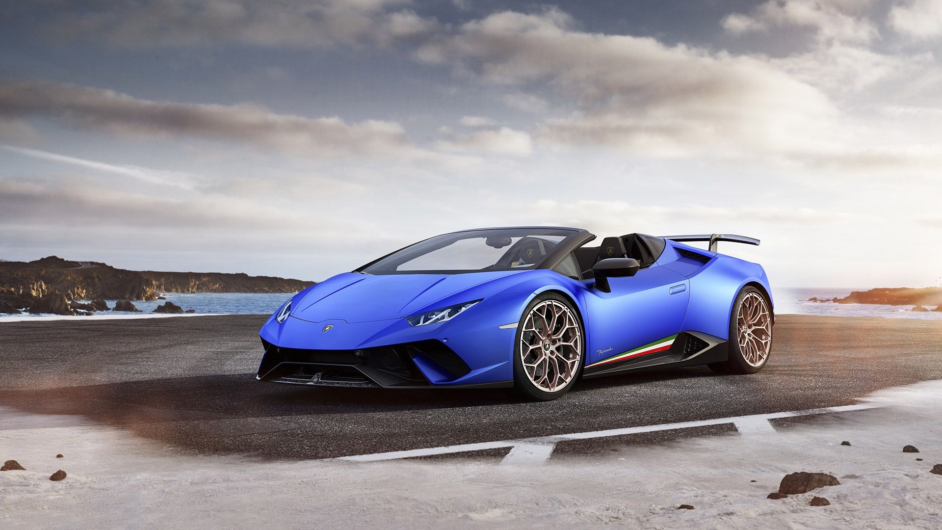 Lamborghini Huracan Performante Spyder, Top backgrounds, 1920x1080 Full HD Desktop