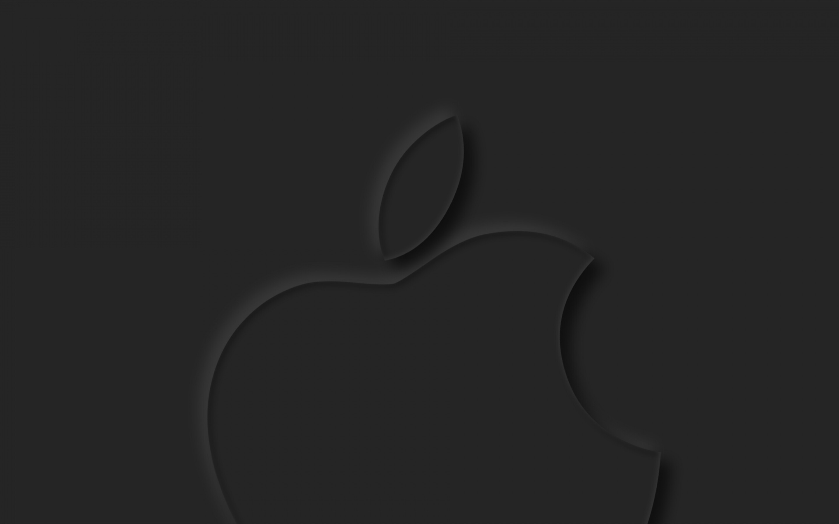 Apple logo dark grey wallpaper, Mac Pro retina, Simplistic design, Sleek and modern, 2880x1800 HD Desktop