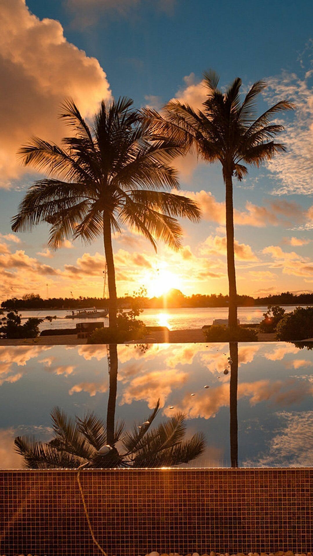 Hawaiian sunrise, iPhone wallpapers, 1080x1920 Full HD Phone