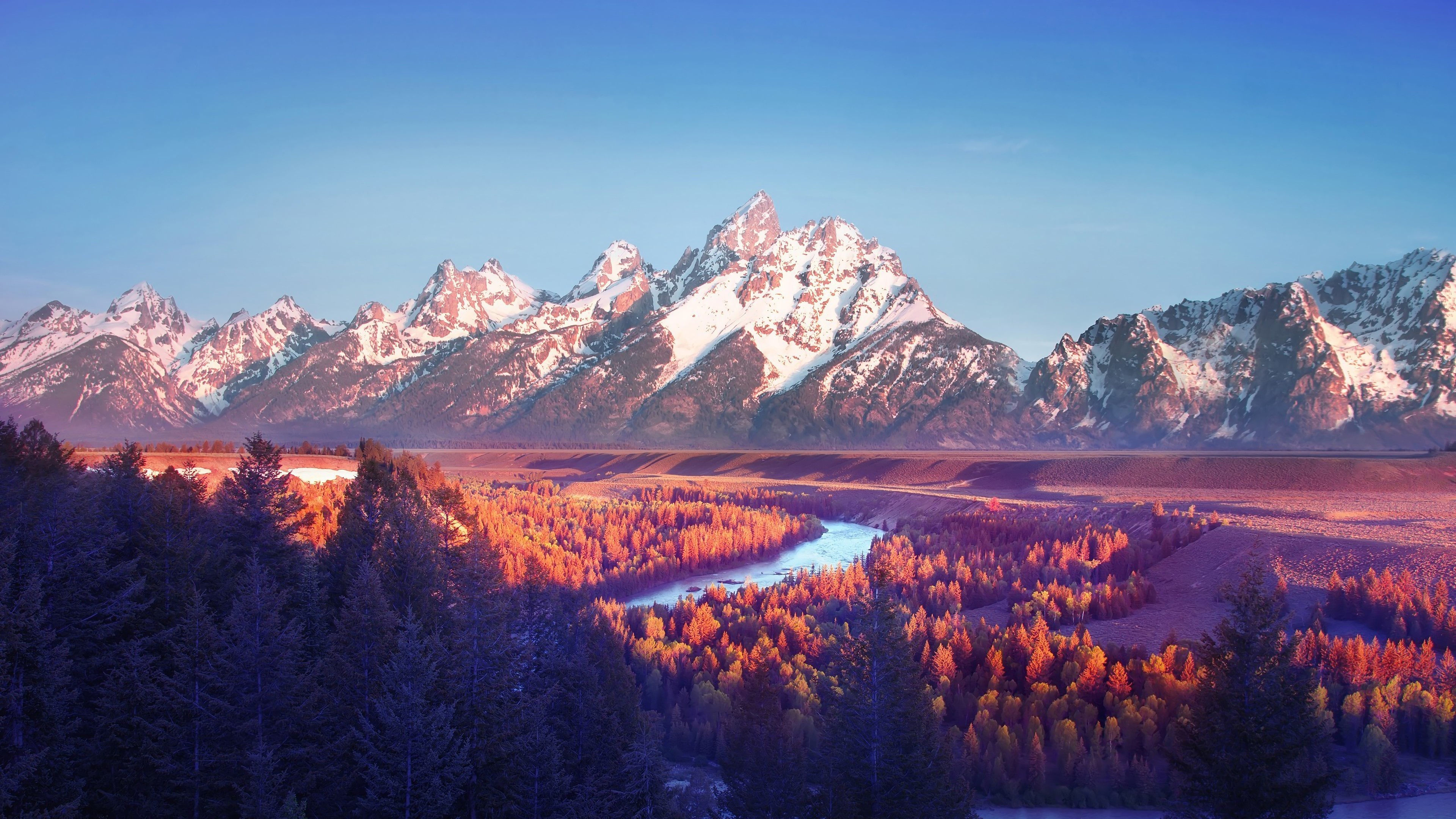 Teton Range, Grand Teton National Park Wallpaper, 3840x2160 4K Desktop