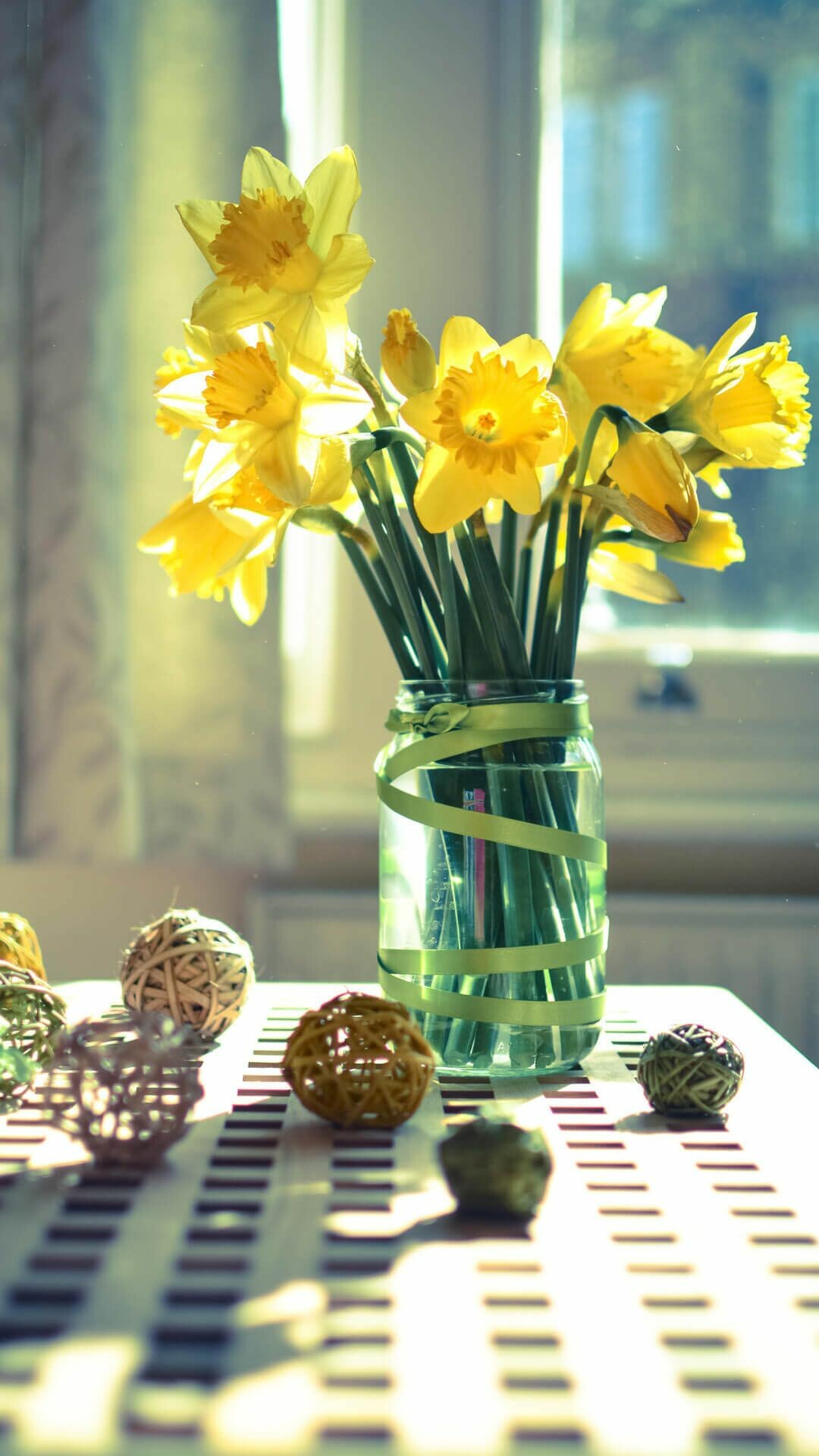 Bouquet, Daffodils Wallpaper, 1080x1920 Full HD Phone