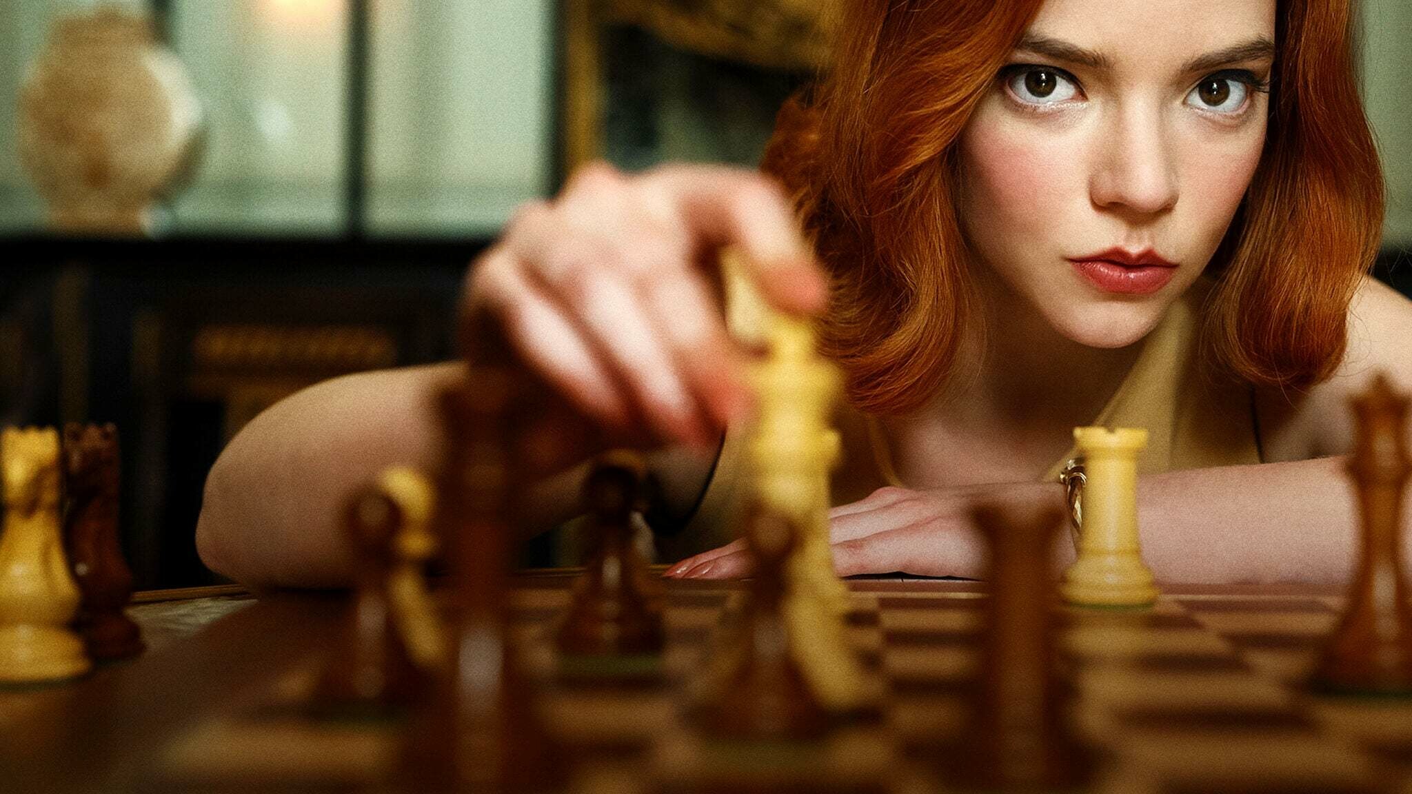 Chess prodigy, Queen's Gambit series, Strategic mind, Inspiring story, 2050x1160 HD Desktop