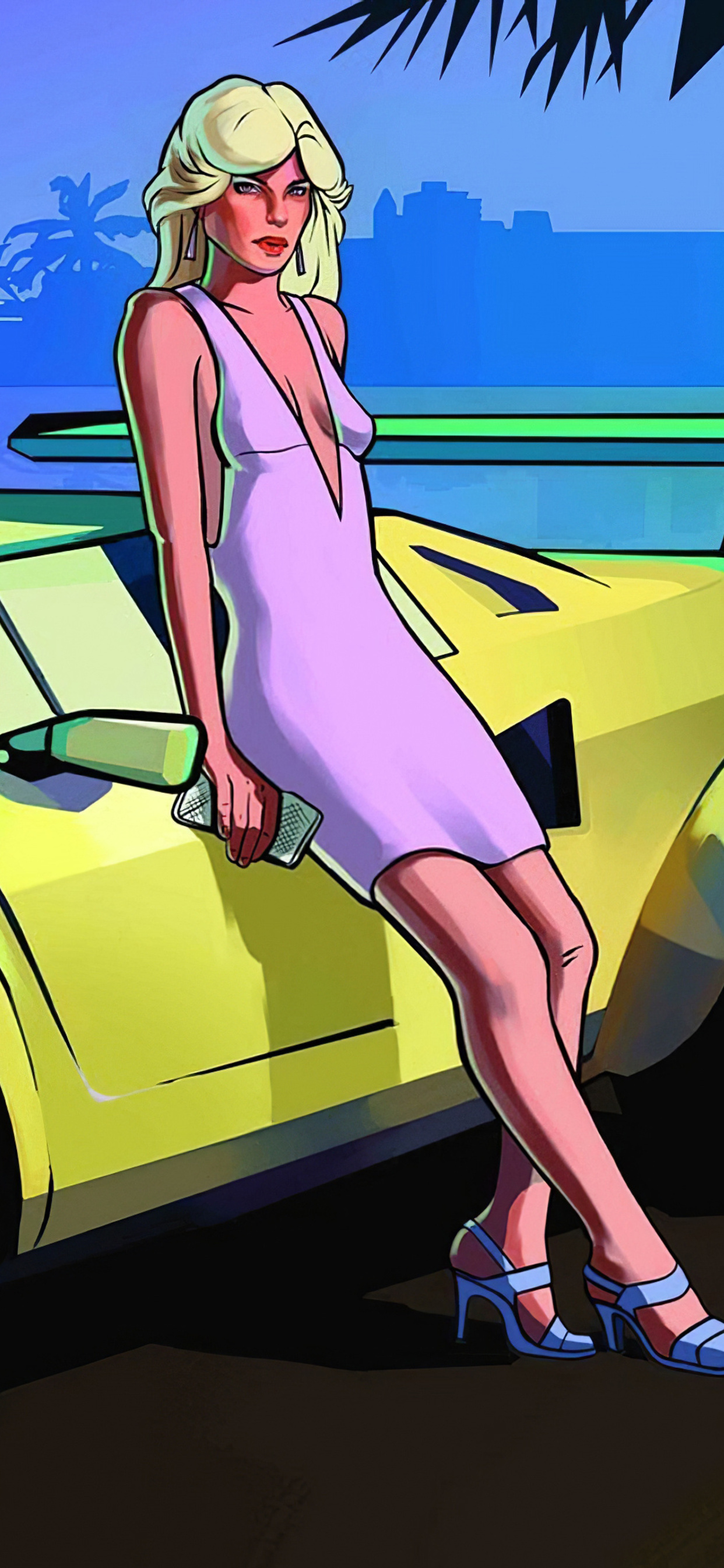 Vice City luxury, Women in GTA, IPhone XS Max wallpaper, HD gaming photography, 1250x2690 HD Phone