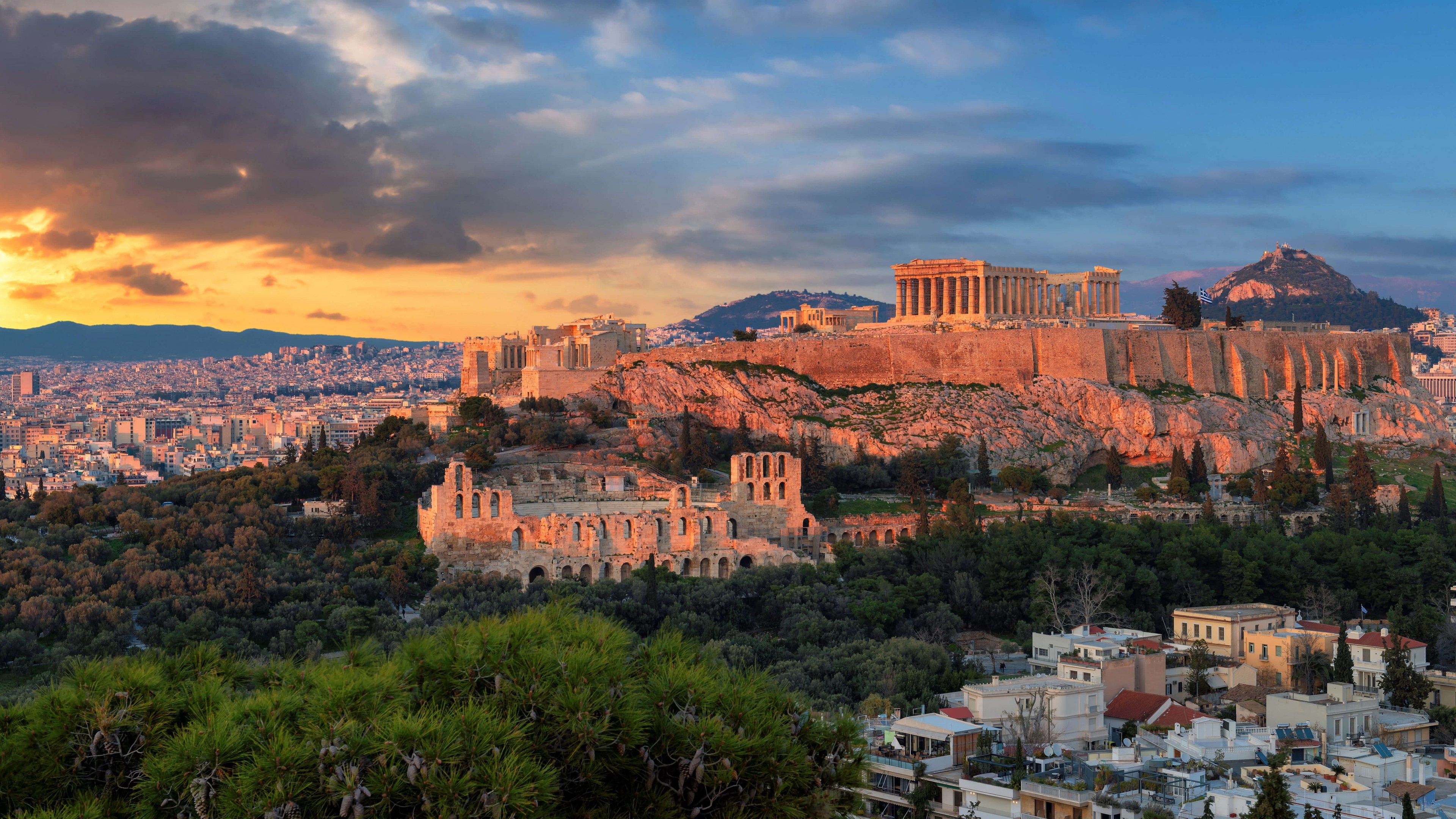 Acropolis, Athens Wallpaper, 3840x2160 4K Desktop