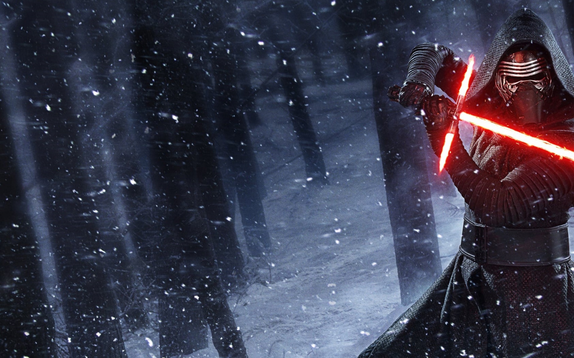 Kylo Ren Mask, Lightsaber mastery, Red lightsaber triumph, Supreme Leader's mask, 1920x1200 HD Desktop