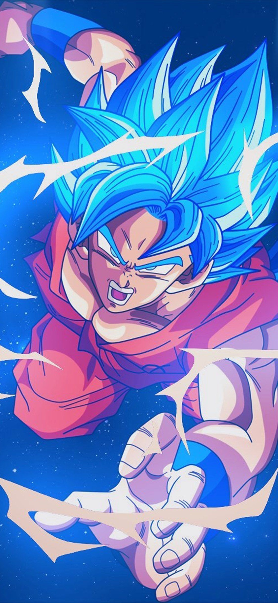 Goku Super Saiyan Blue, Dragon Ball Z Abridged Wallpaper, 1130x2440 HD Phone