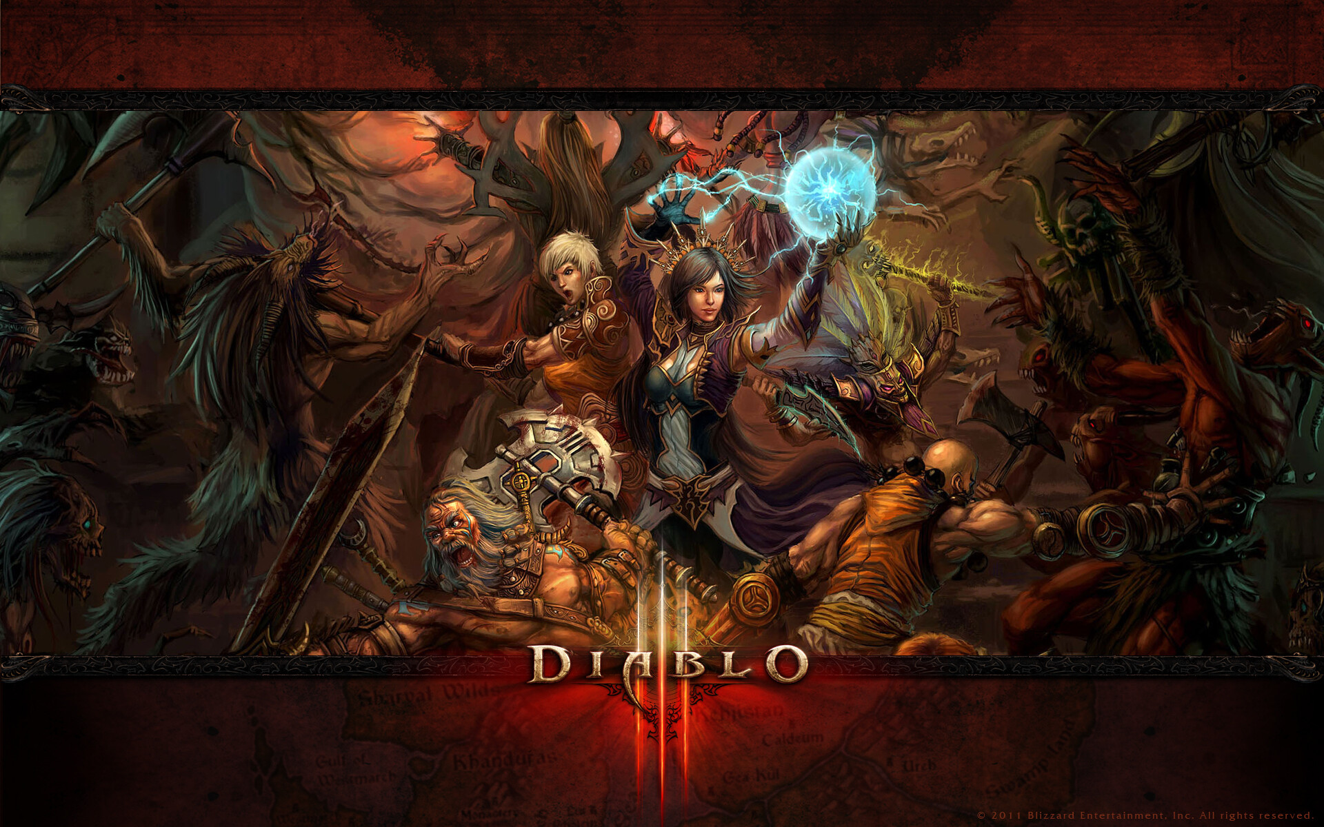 HD Diablo 3 wallpaper, Gaming masterpieces, Legendary heroes, Dark action battles, 1920x1200 HD Desktop